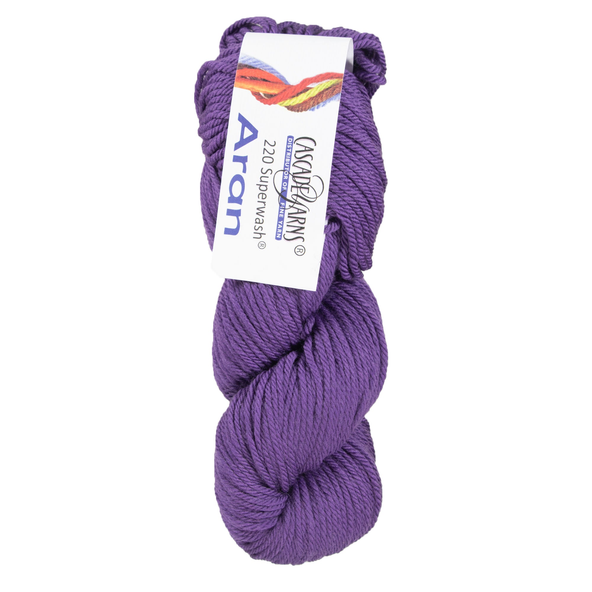 Cascade Yarns 220 Superwash Aran Yarn - Stunning 1989 Royal Purple