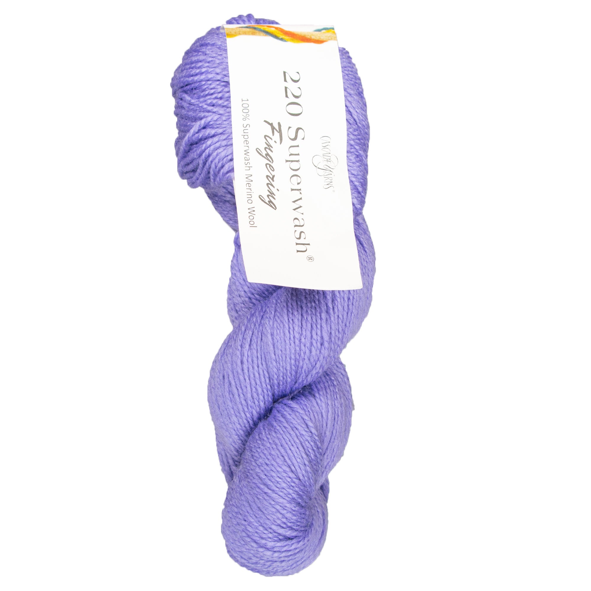 Cascade Yarns 220 Superwash Fingering Yarn - 18 Violet Tulip, Ideal for Fall/Winter Knit Accessories