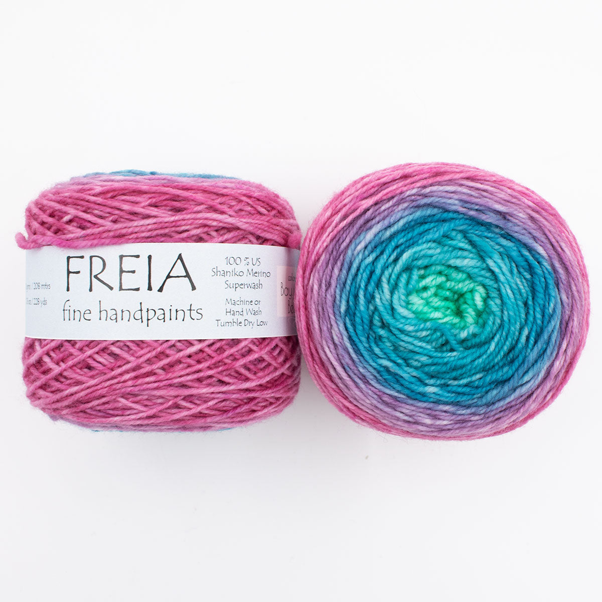 Freia Fine Handpaints Solemates Sock Set Yarn - Bay City Beat: Premium Shaniko Merino Fingering Yarn for Dreamy Socks