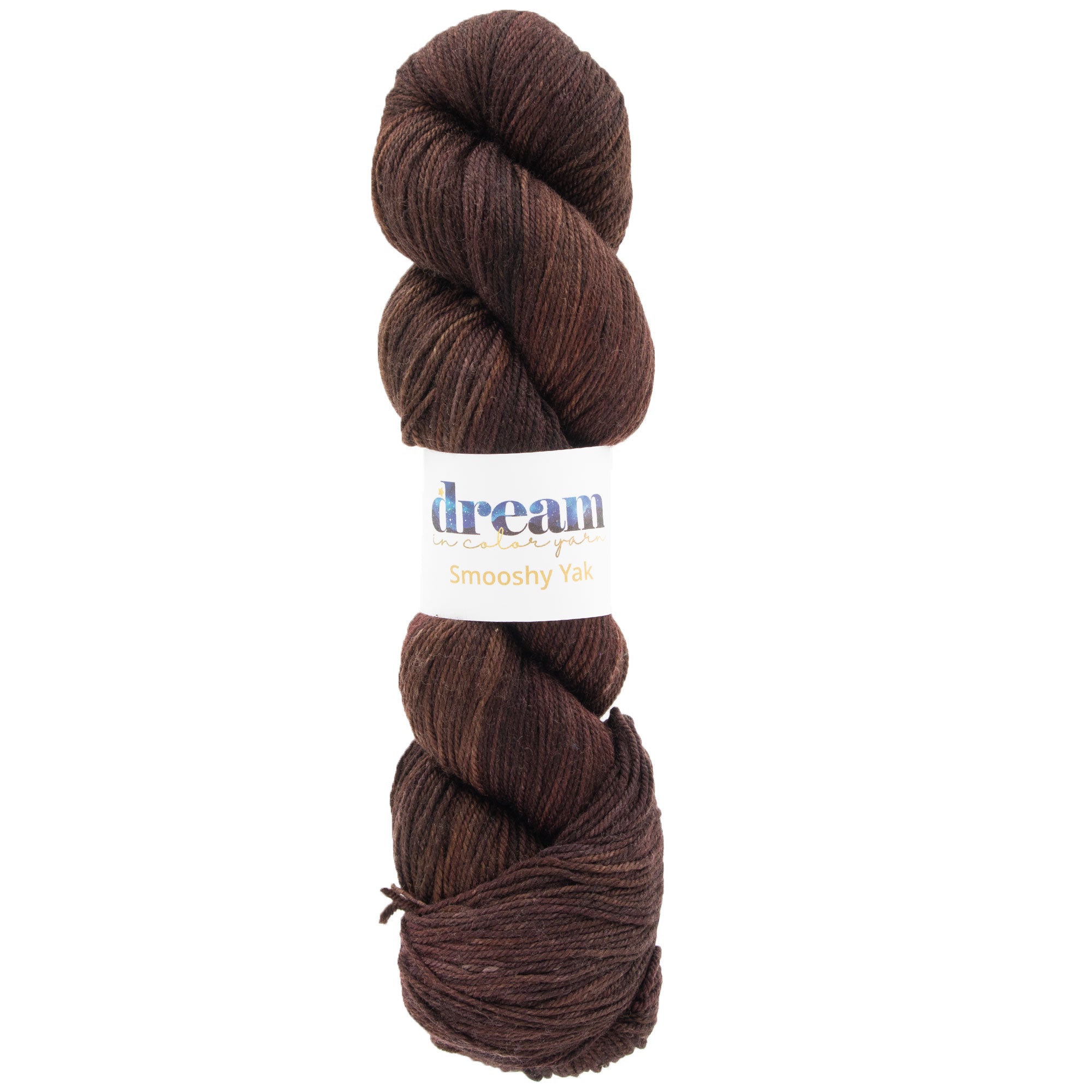 Dream in Color Smooshy Yak Yarn - Delicious Brownie Shade