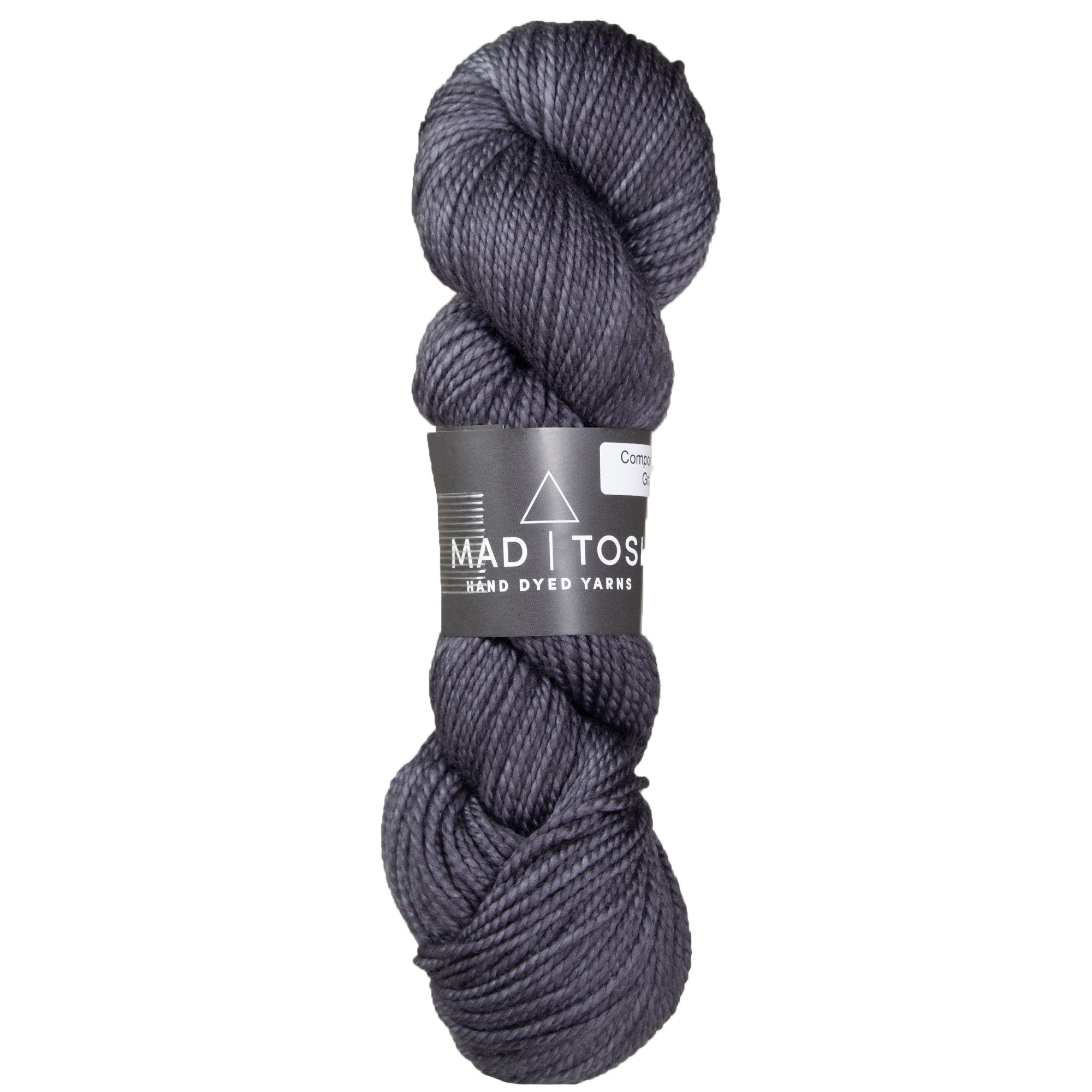 Ethically Sourced Madelinetosh Farm Twist Yarn in Composition Book Grey