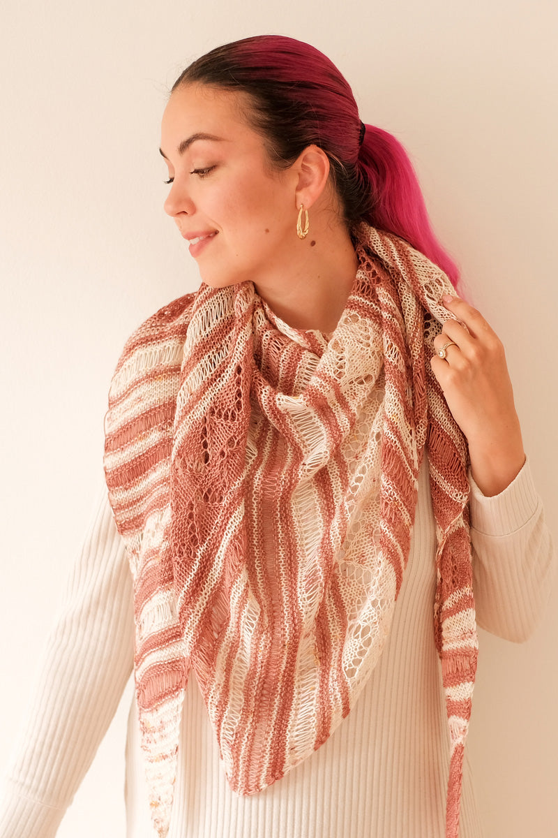 Madelinetosh & Urth Sierra Nevada Summer Shawl Kit - Light and Airy Knit for Summer