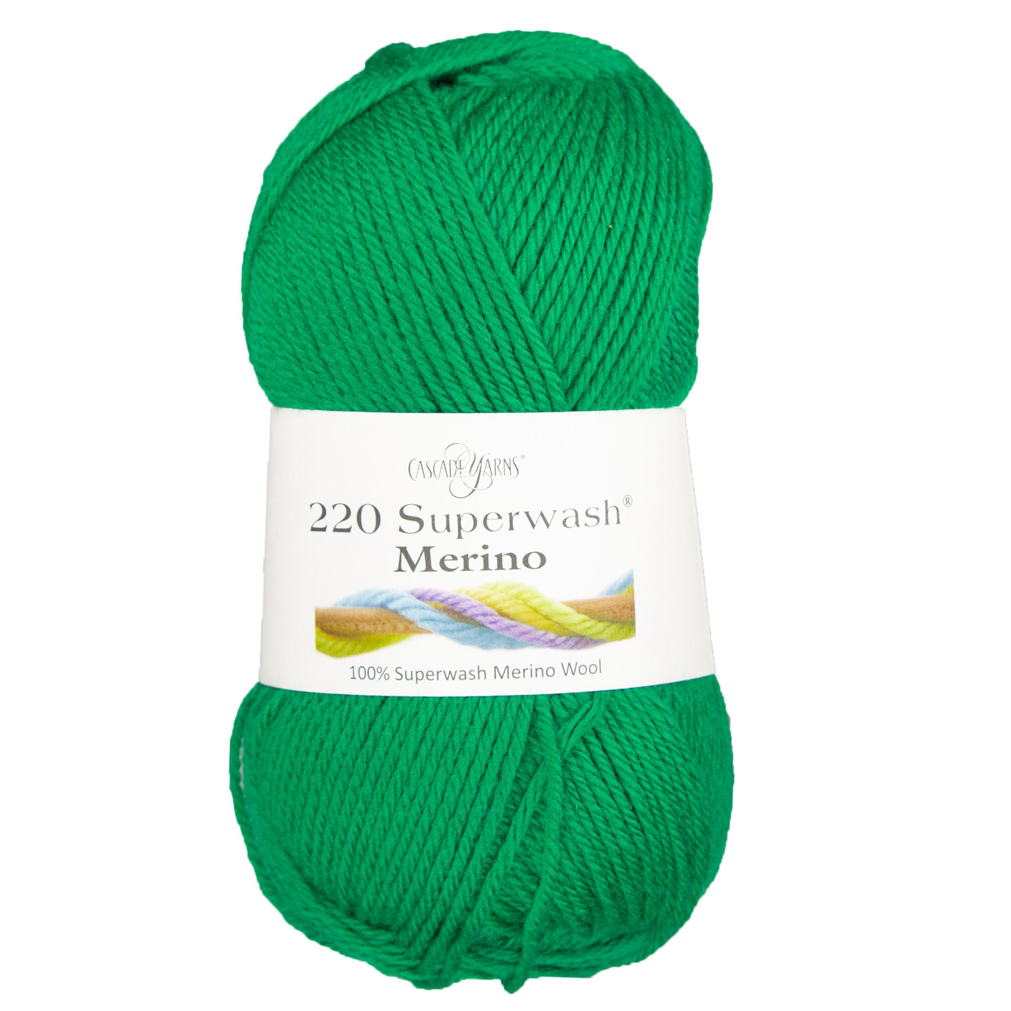 Cascade Yarns 220 Superwash Merino Yarn - Premium 113 Jolly Green