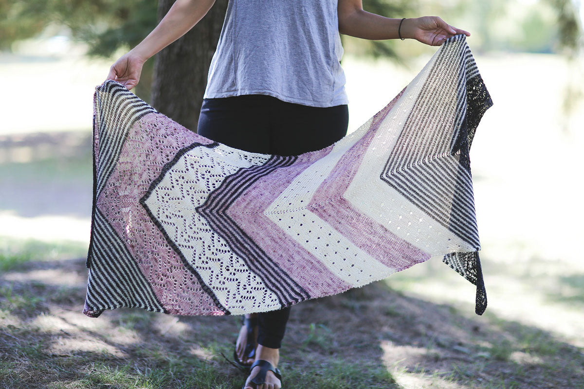 Hot Sale! Joji Locatelli Knit Patterns - Stylish Suburban Crescent Shawl