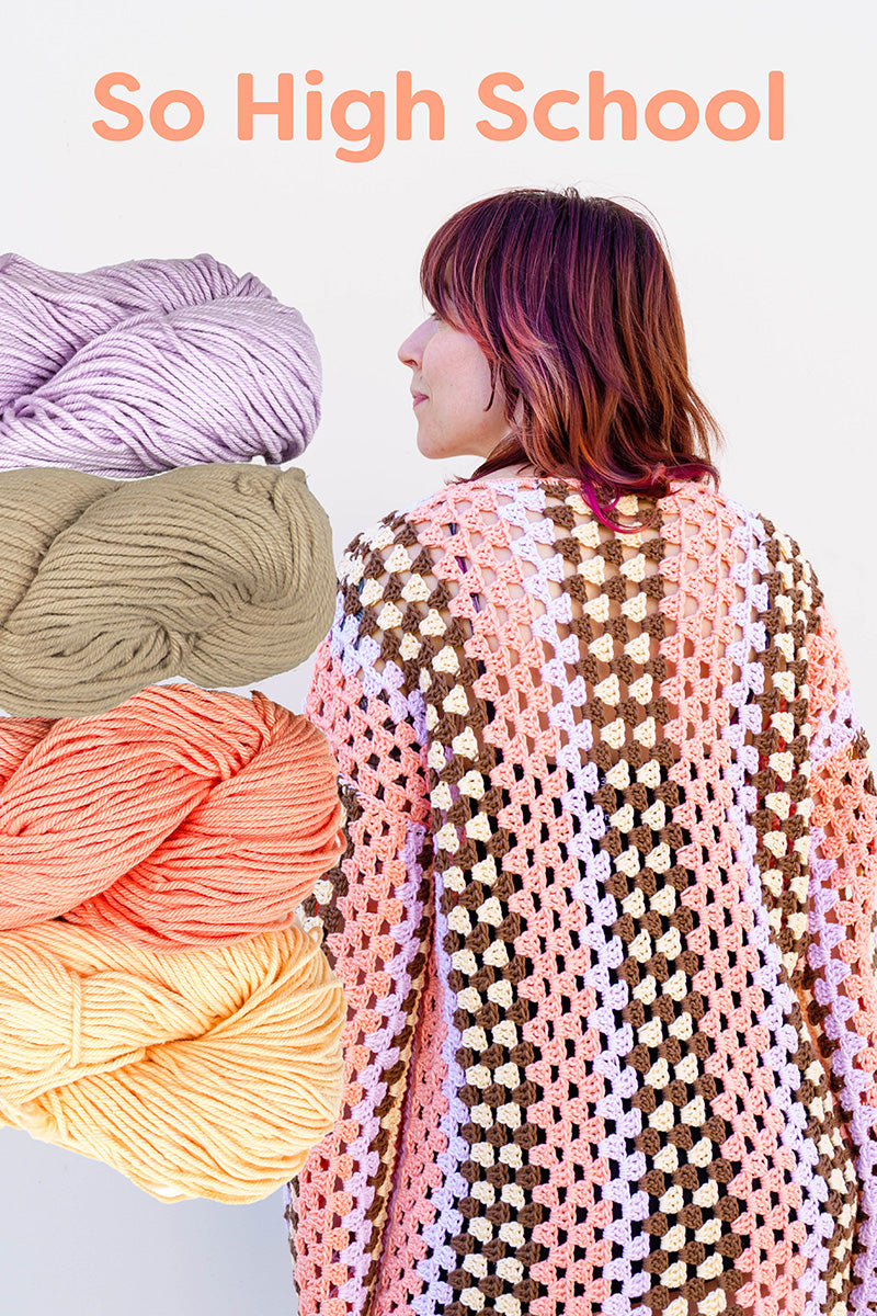 Cascade Eras Tunic - High School Colorway Kit with Stunning Granny Stripes