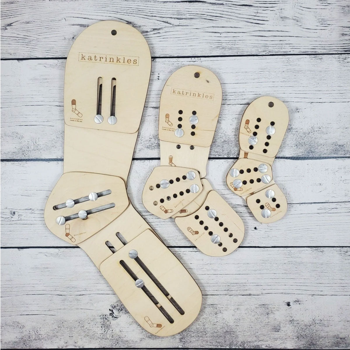 Katrinkles Premium Adjustable Sock Blockers - Ideal Tools for Sock Makers