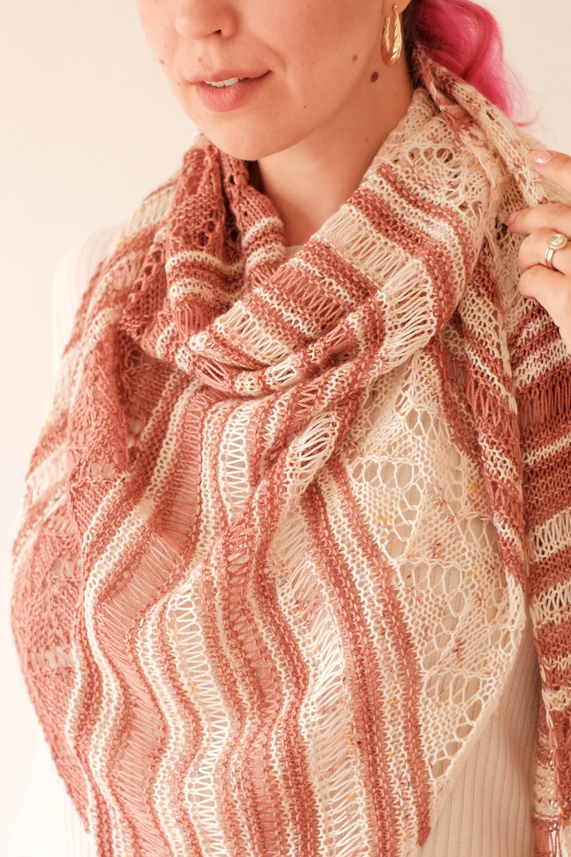 Madelinetosh & Urth Sierra Nevada Summer Shawl Kit - Light and Airy Knit for Summer
