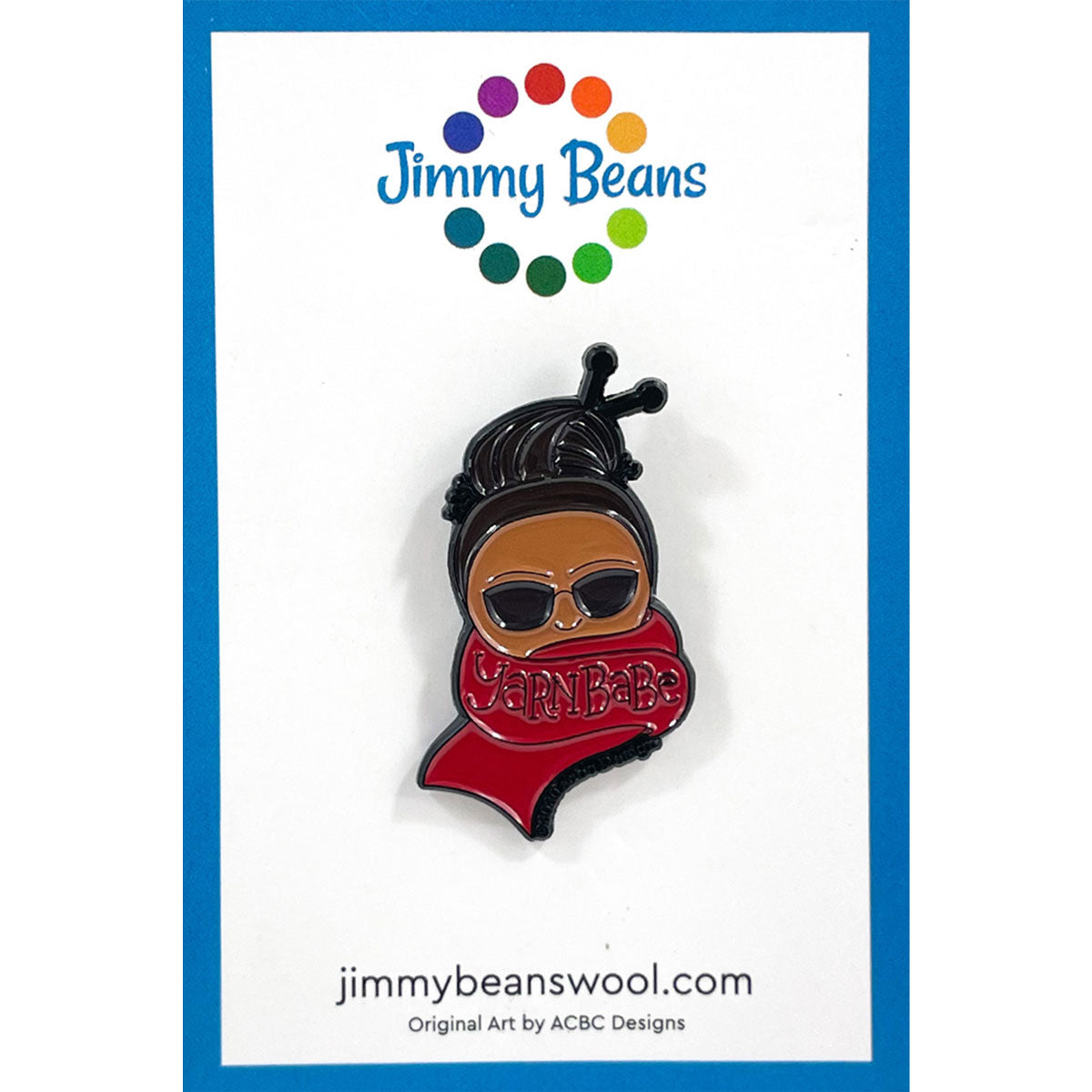 Jimmy Beans Wool Gold Plated Red Yarn Babe Pins for Fashion Lovers