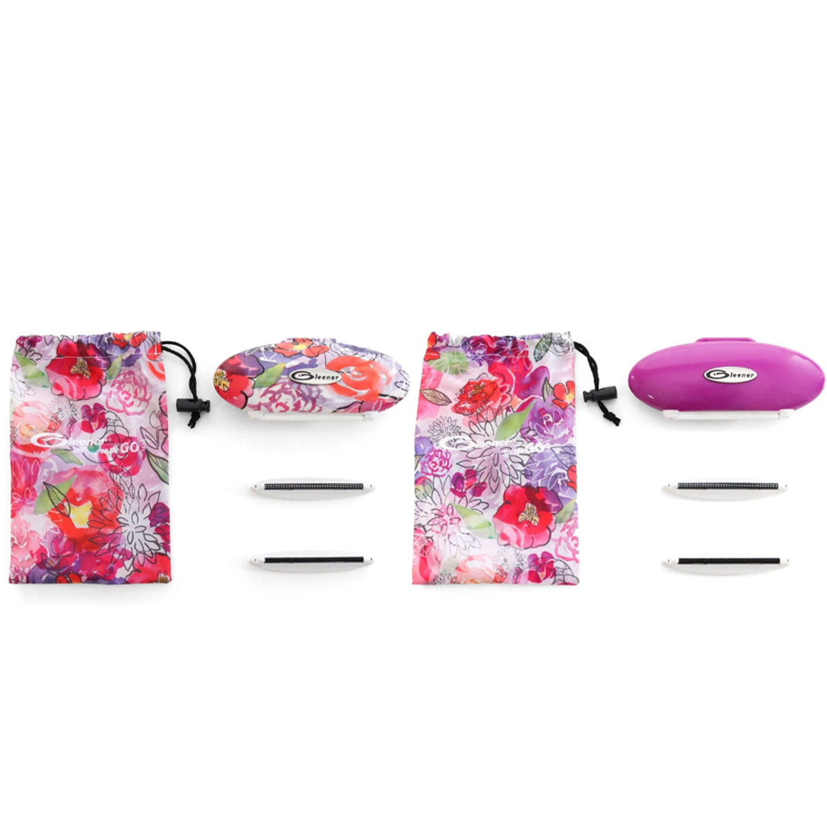 Gleener Portable Fuzz Remover - On the Go Set in Fuscia