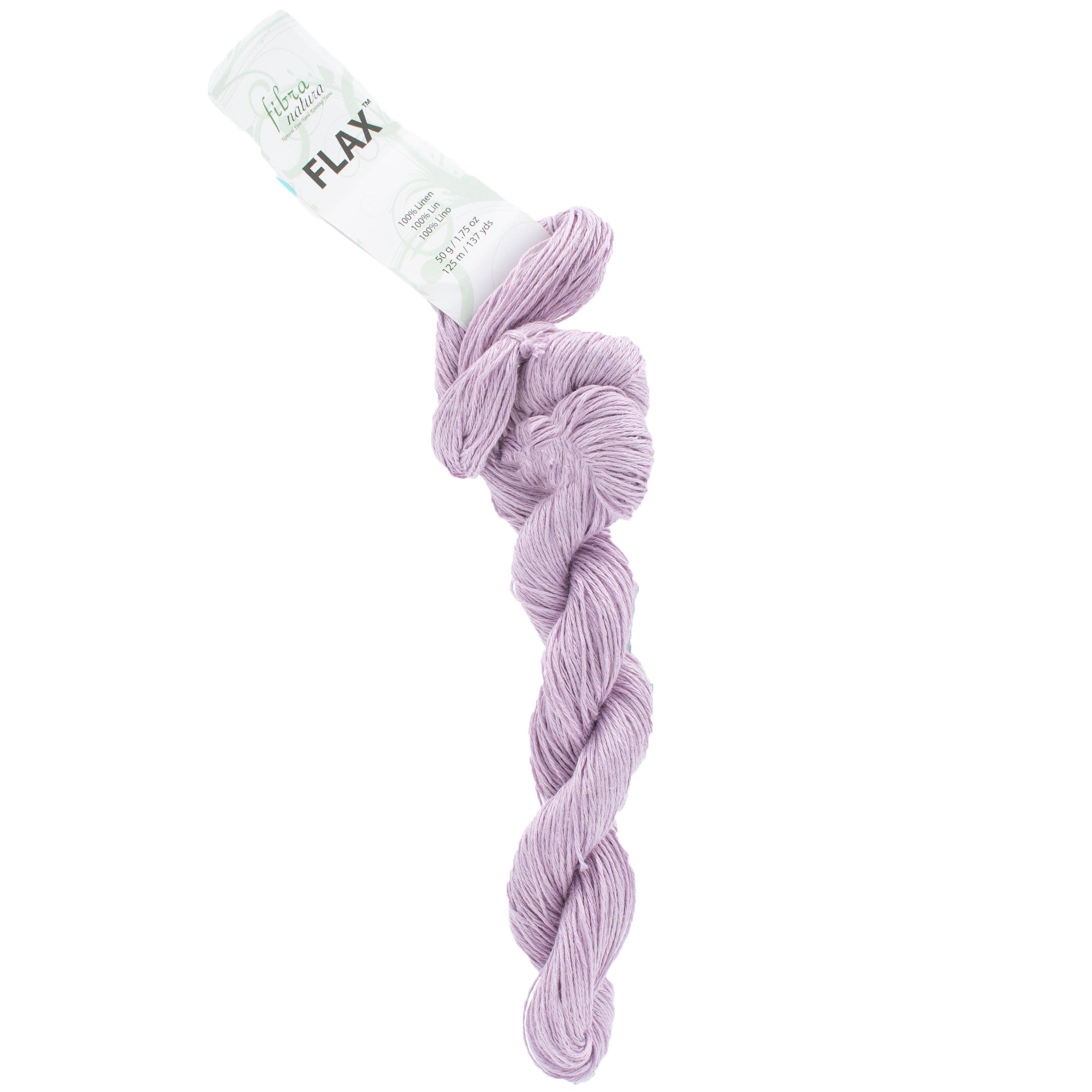 Fibra Natura 100% Linen Flax Yarn - 007 Lilac for Home Decor and Accessories