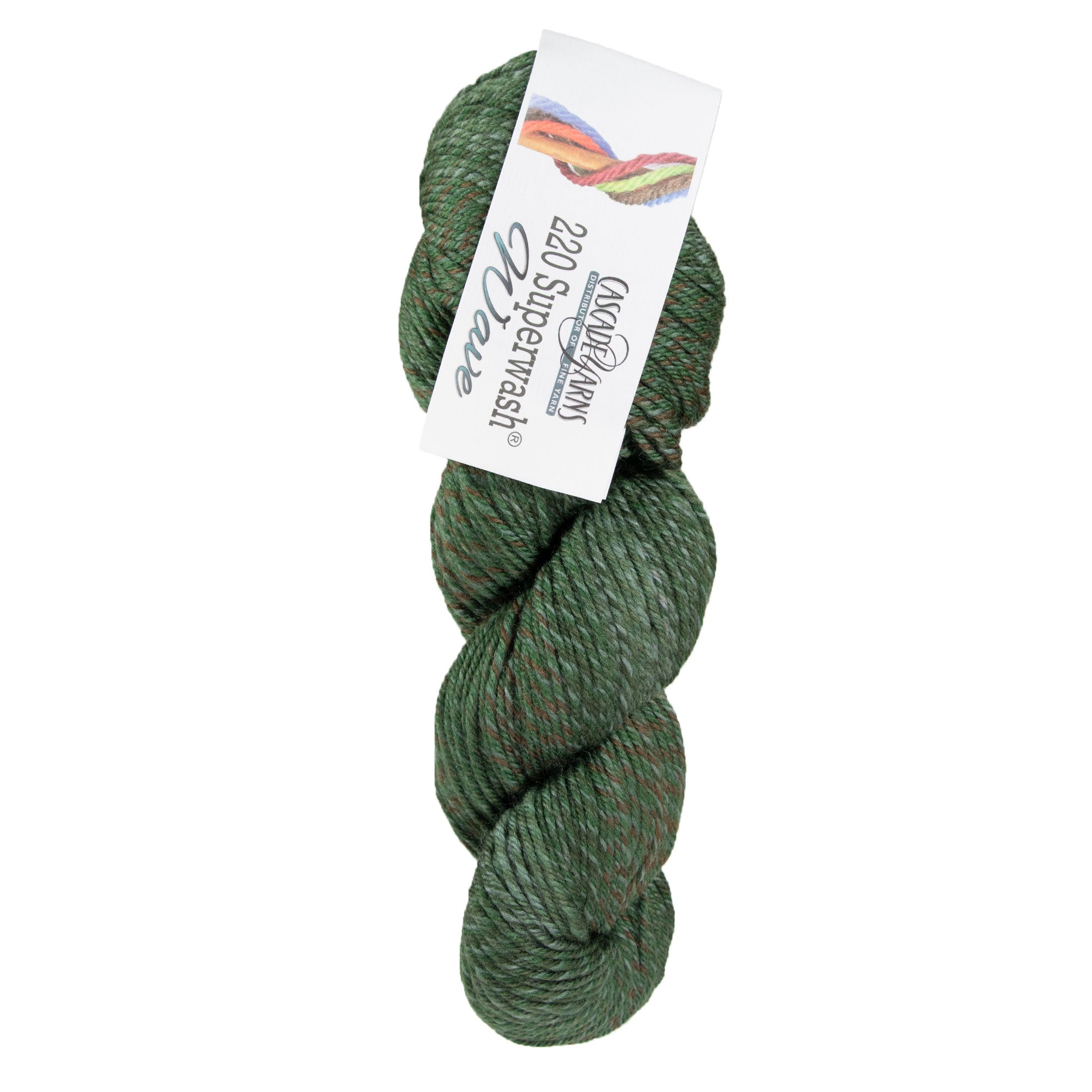 Cascade Yarns 220 Superwash Wave DK Yarn - 101 Camo with Stunning Color Shift