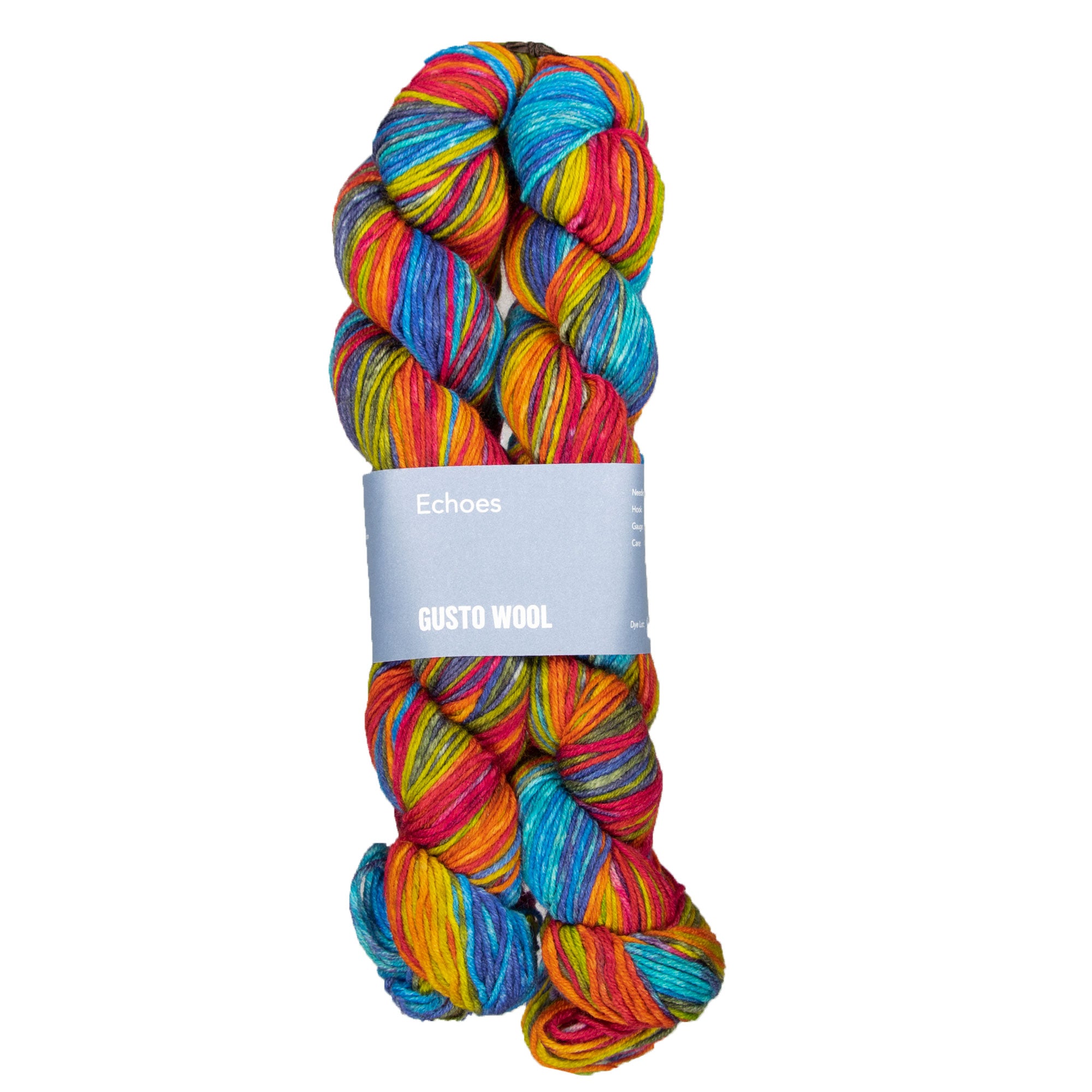 Gusto Wool Echoes Self - Striping Prismatic Sock Yarn - 1503
