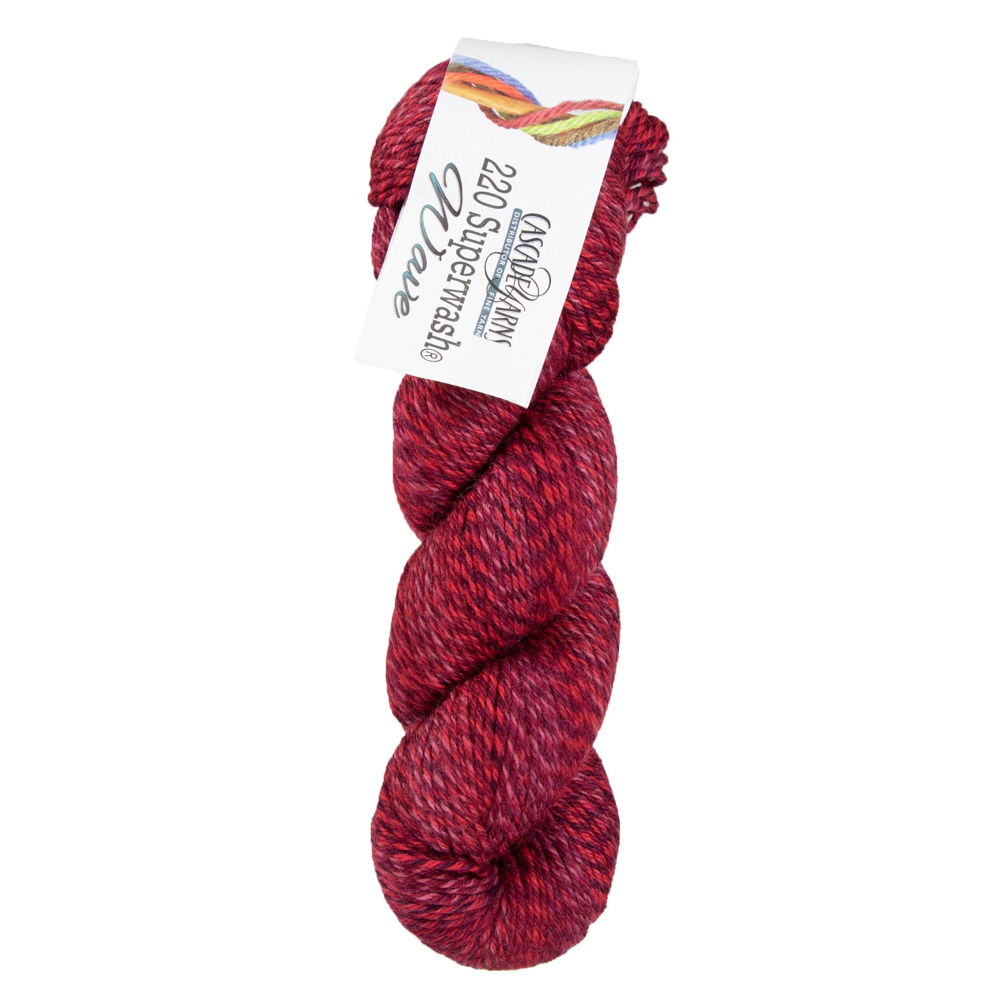Cascade Yarns 220 Superwash Wave Yarn in Stunning 109 Roses Color