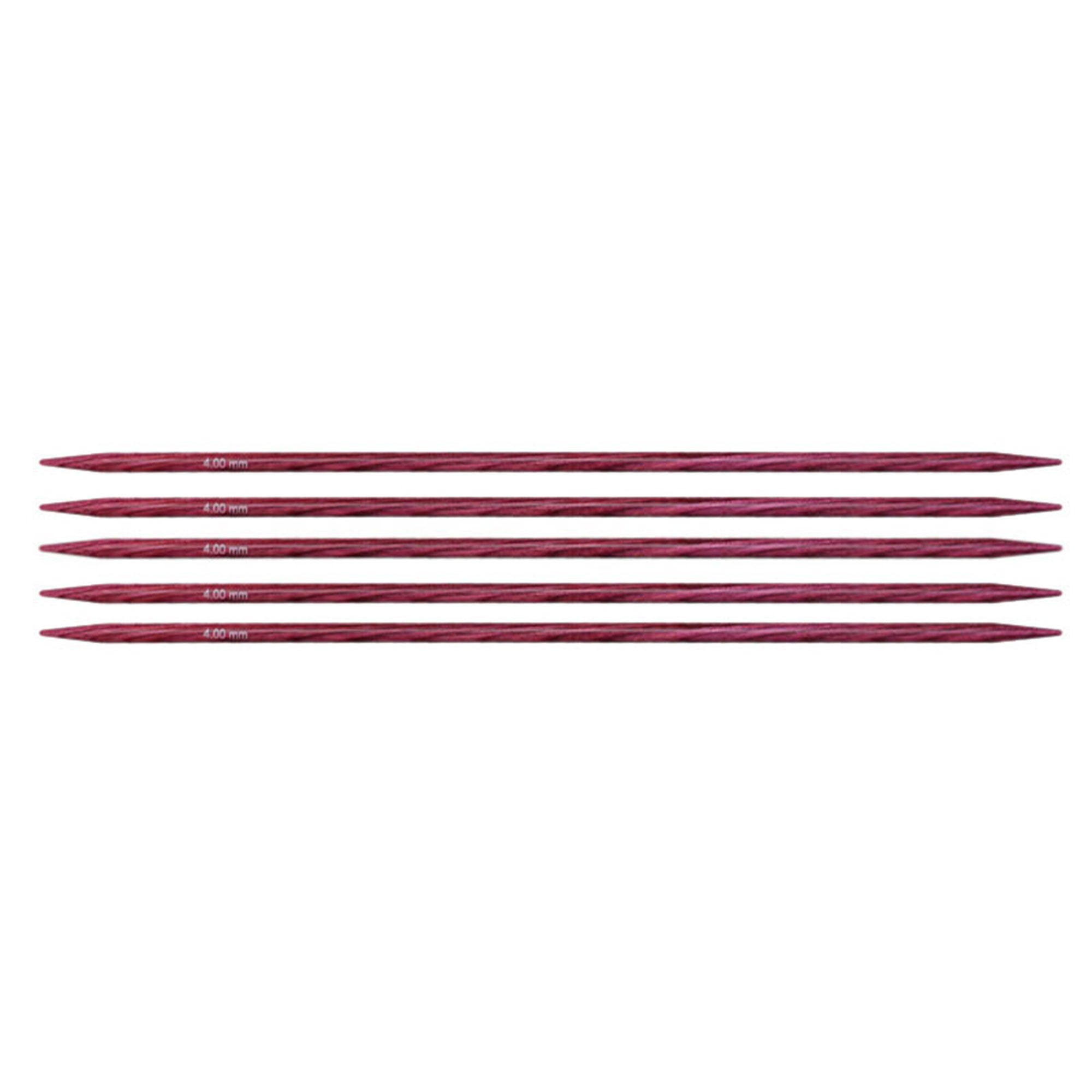 KnitPro Dreamz Double Point Needles - Ideal for Knitting and Crochet, US 6 - 8 (4.0mm), Fuchsia Fan