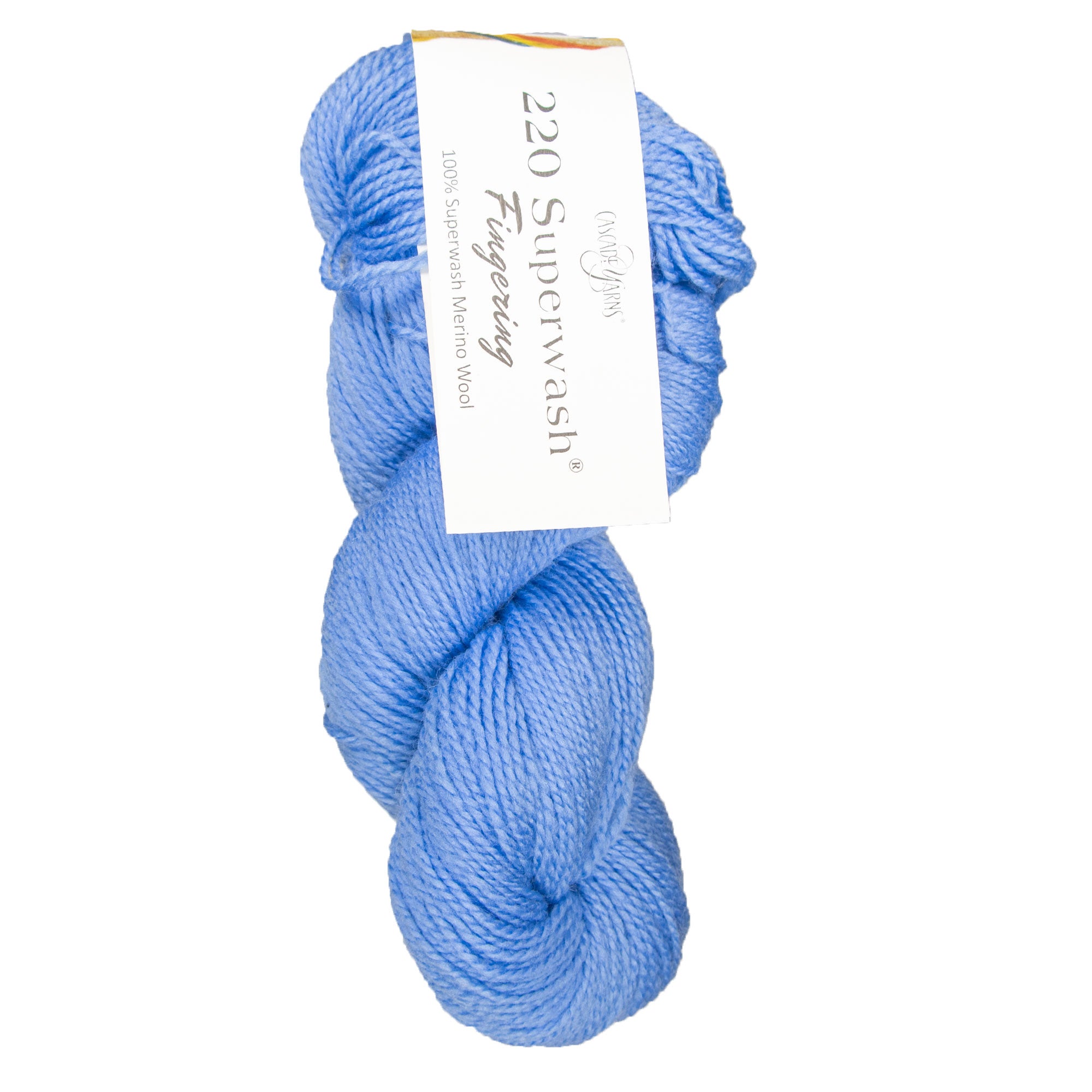 Cascade Yarns 220 Superwash Fingering Yarn - High - Quality Medium Blue for Fall/Winter Knits