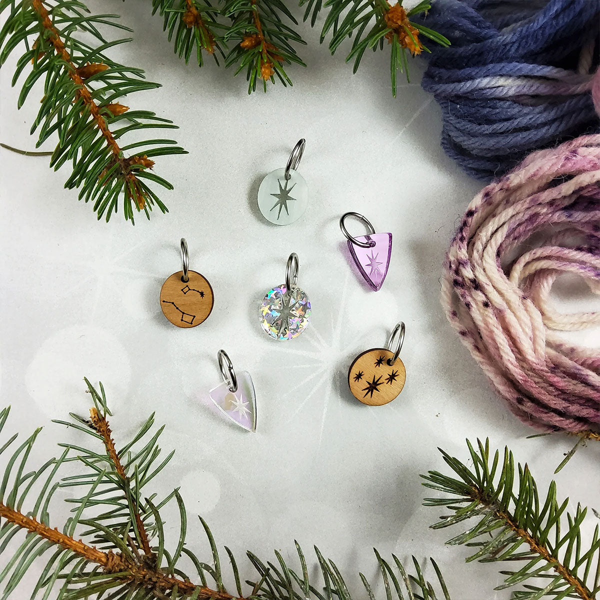 Katrinkles Guiding Stars Stitch Markers - Exclusive Holiday 2024 Collection