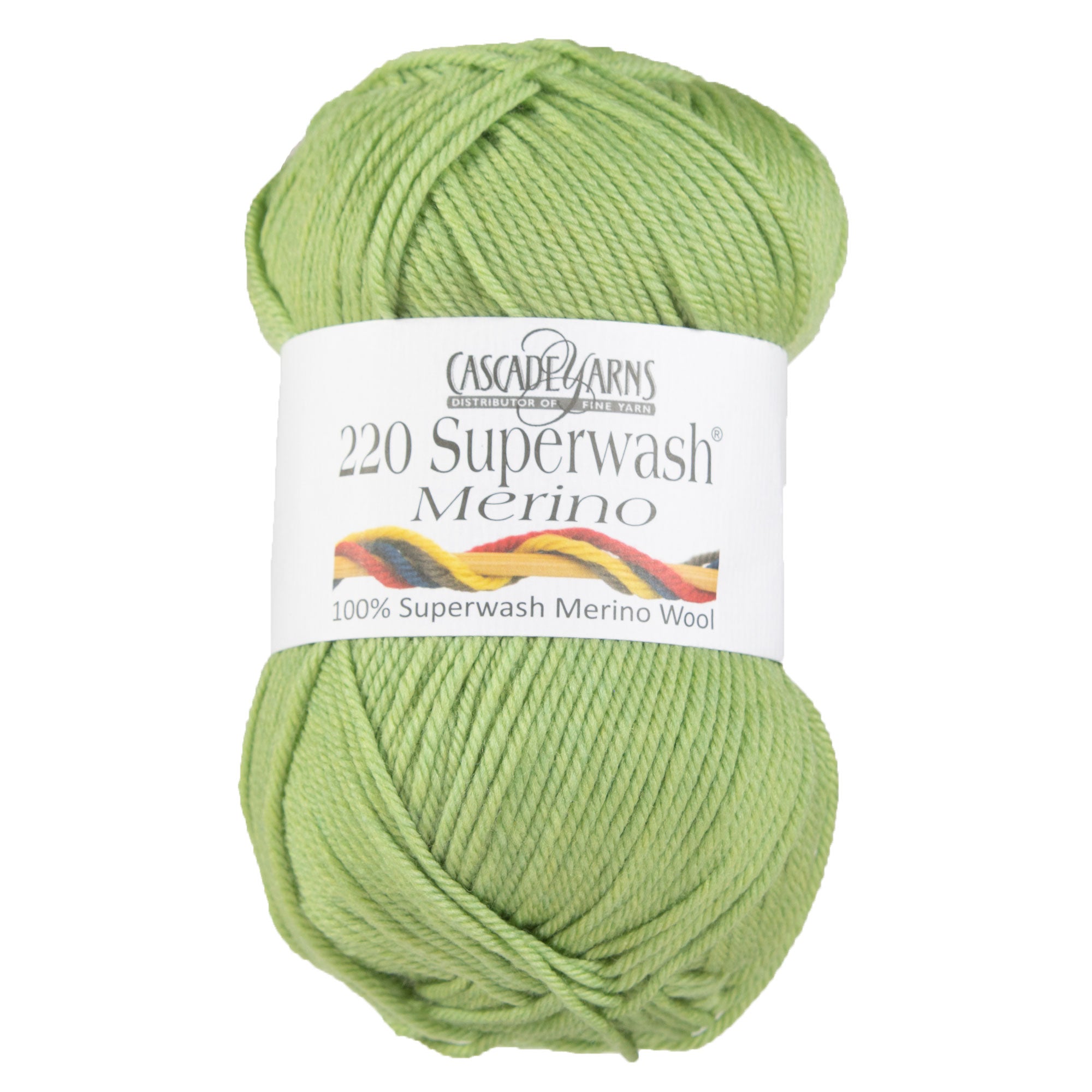 Cascade Yarns 220 Superwash Merino Yarn - Soft and Versatile 042 Celery Heather