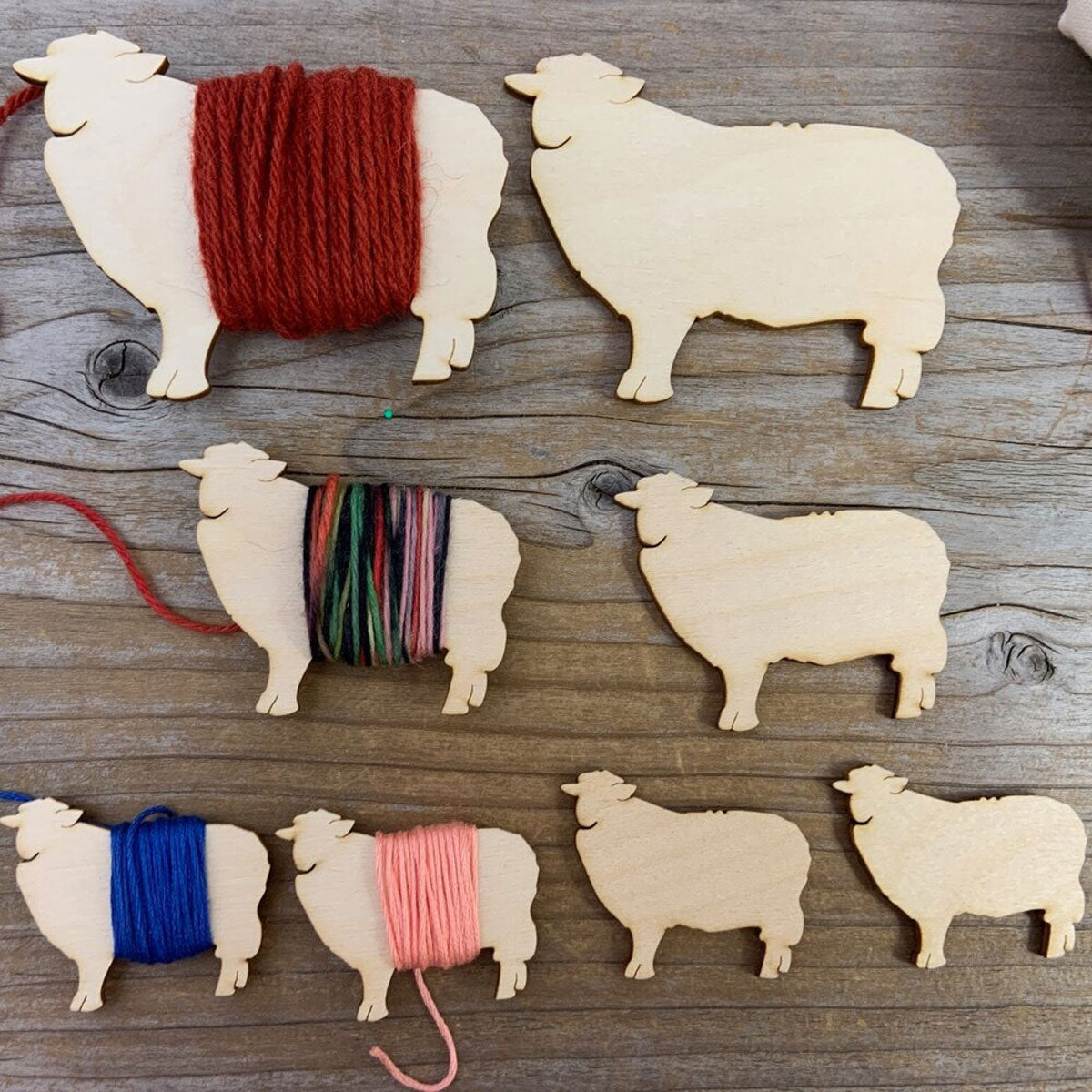 Adorable Small Katrinkles Sheep Bobbins for Fair Isle Color Work