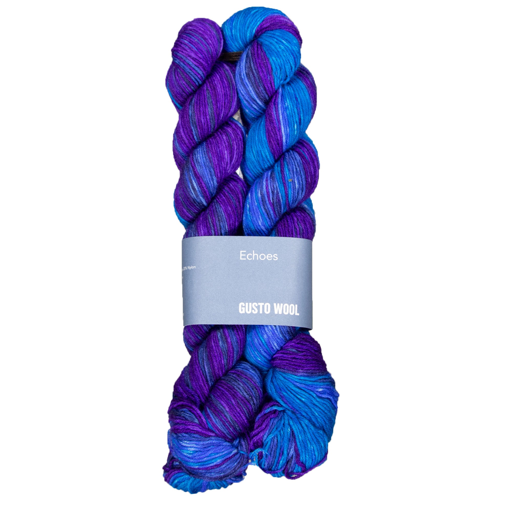Gusto Wool Echoes Self - Striping Prismatic Sock Yarn - 1515