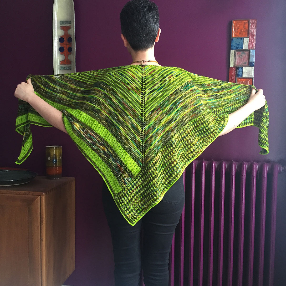 Julie Knits in Paris Pattern Collection - Naked Dandy Triangular Shawl Pattern - PDF Download