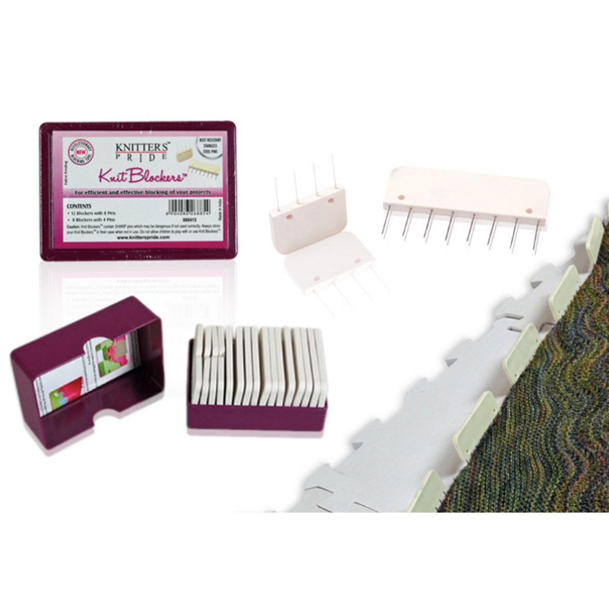 KnitPro Rainbow Knit Blockers - Essential Tools for Crochet and Knit Blocking