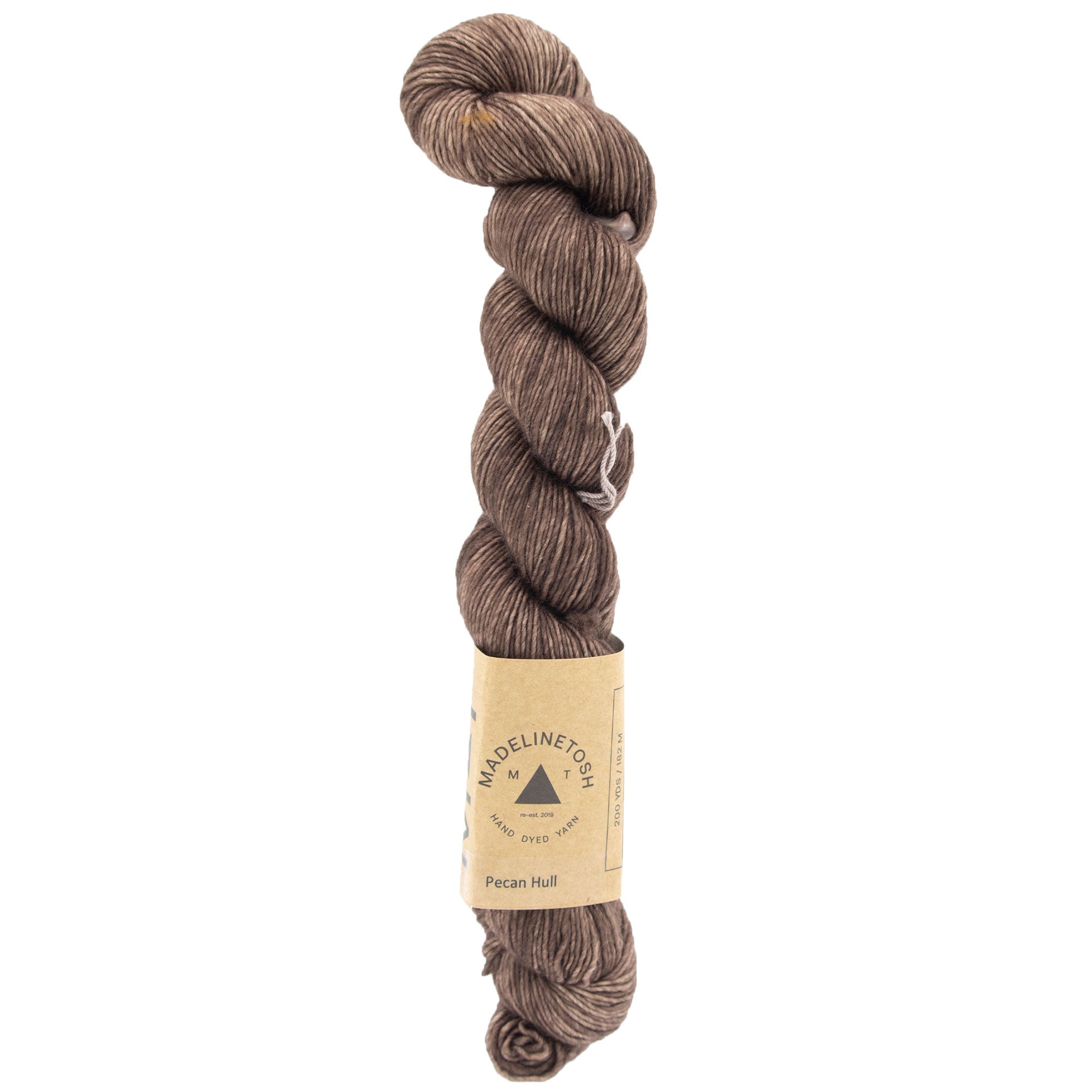 Madelinetosh Halfsies 50g Fingering Weight Yarn - Pecan Hull