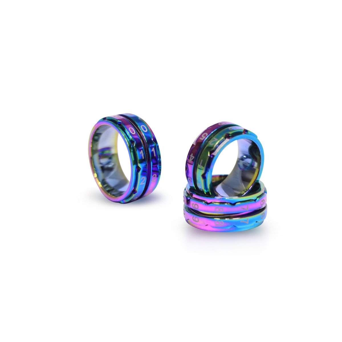 KnitPro Rainbow Row Counter Ring - Size 7 - Ideal for Knitters and Crocheters