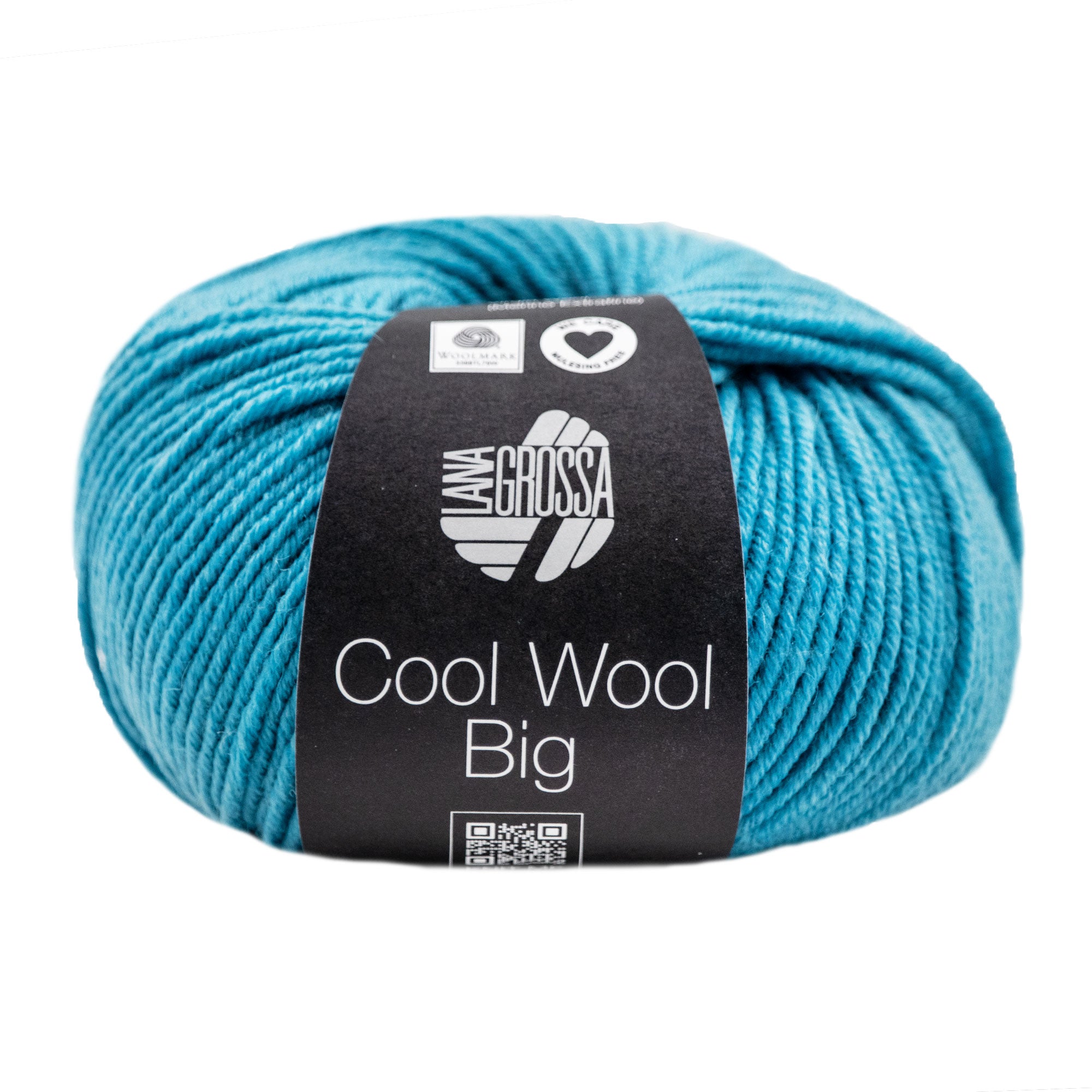 Lana Grossa Cool Wool Big Yarn - 0910 Turquoise: Premium Extra Fine Merino Wool for Knitting
