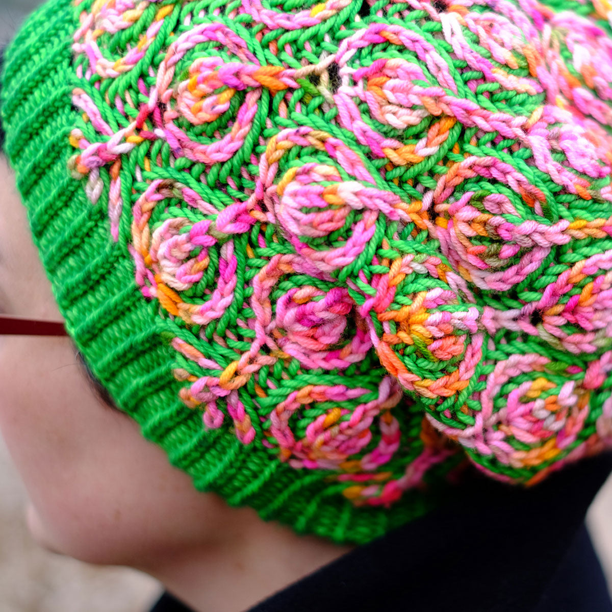 Julie Knits in Paris Pattern Collection - Bubbly Hat Pattern PDF Download for Brioche Enthusiasts