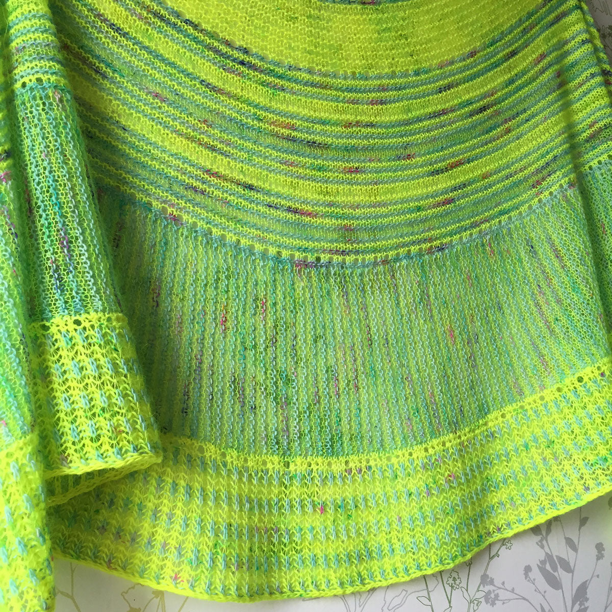 Julie Knits in Paris Pattern Collection - Cosmic Dandy Shawl Pattern - PDF Download