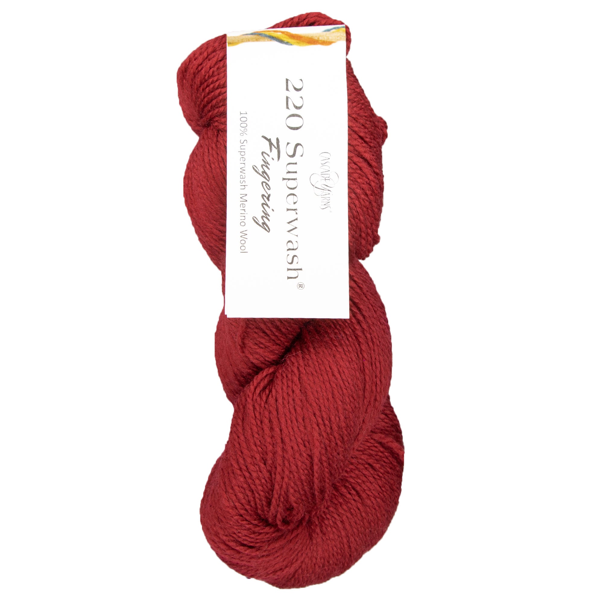 Cascade Yarns 220 Superwash Fingering Yarn - Vibrant 29 Red for Stunning Knits
