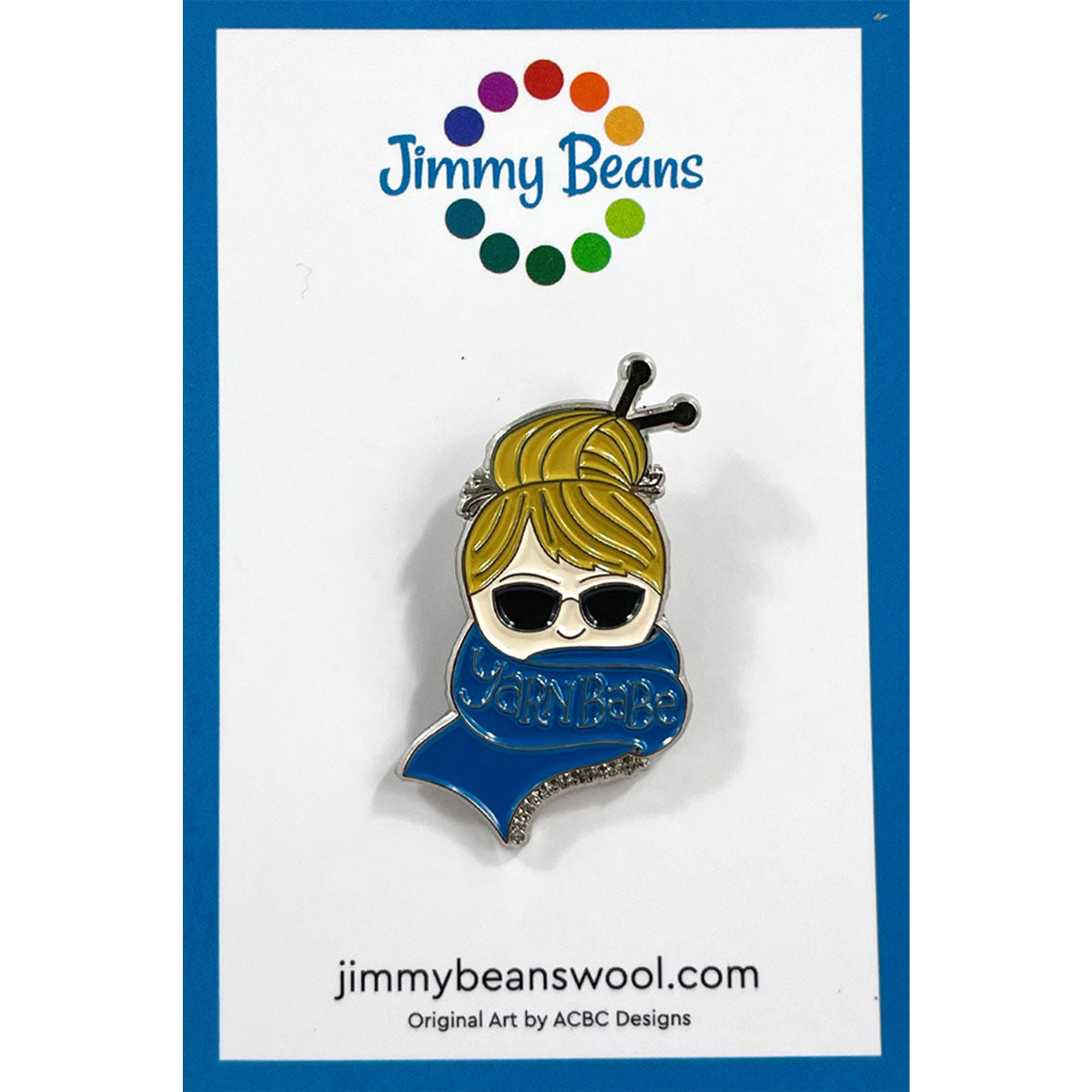 Jimmy Beans Wool Blue Gold - Plated Yarn Babe Enthusiast Pins