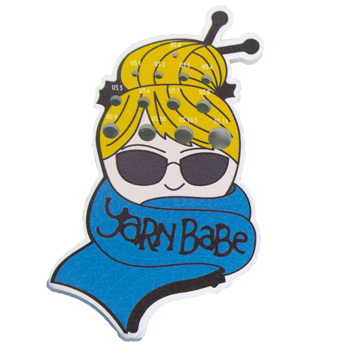 Hot! Jimmy Beans Wool Yarn Babe Blue Scarf Needle Gauge