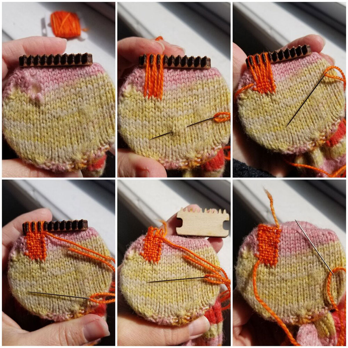 Original Katrinkles Darning and Mending Loom Kit - Ideal for Fixing Garments and Socks