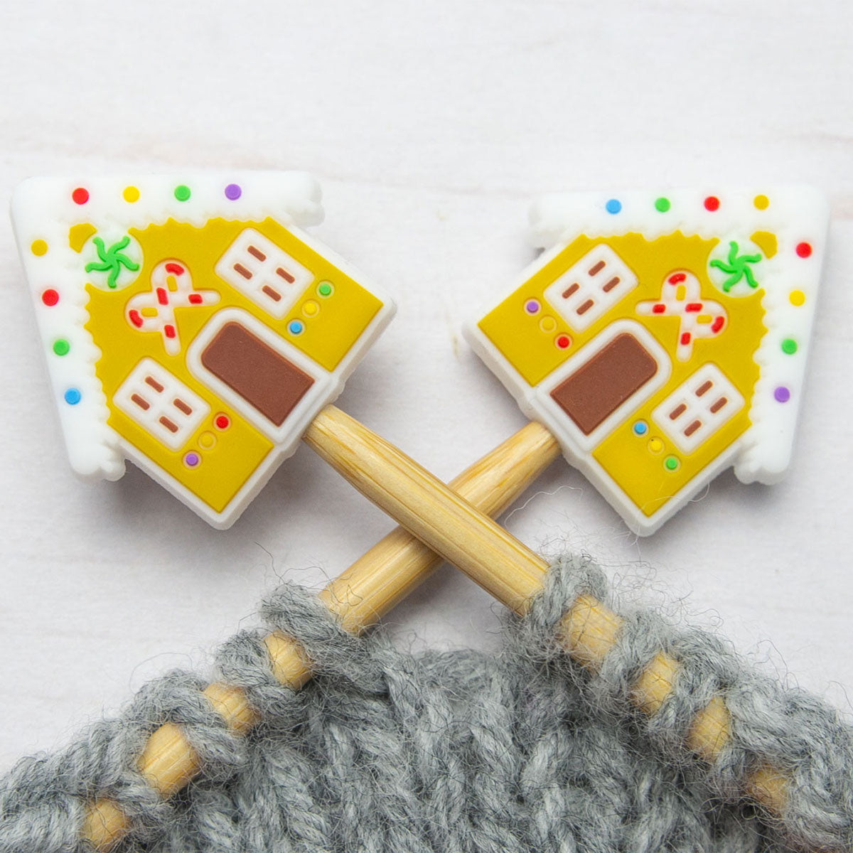Fox & Pine Stitches Adorable Gingerbread House Stitch Stoppers/Point Protectors
