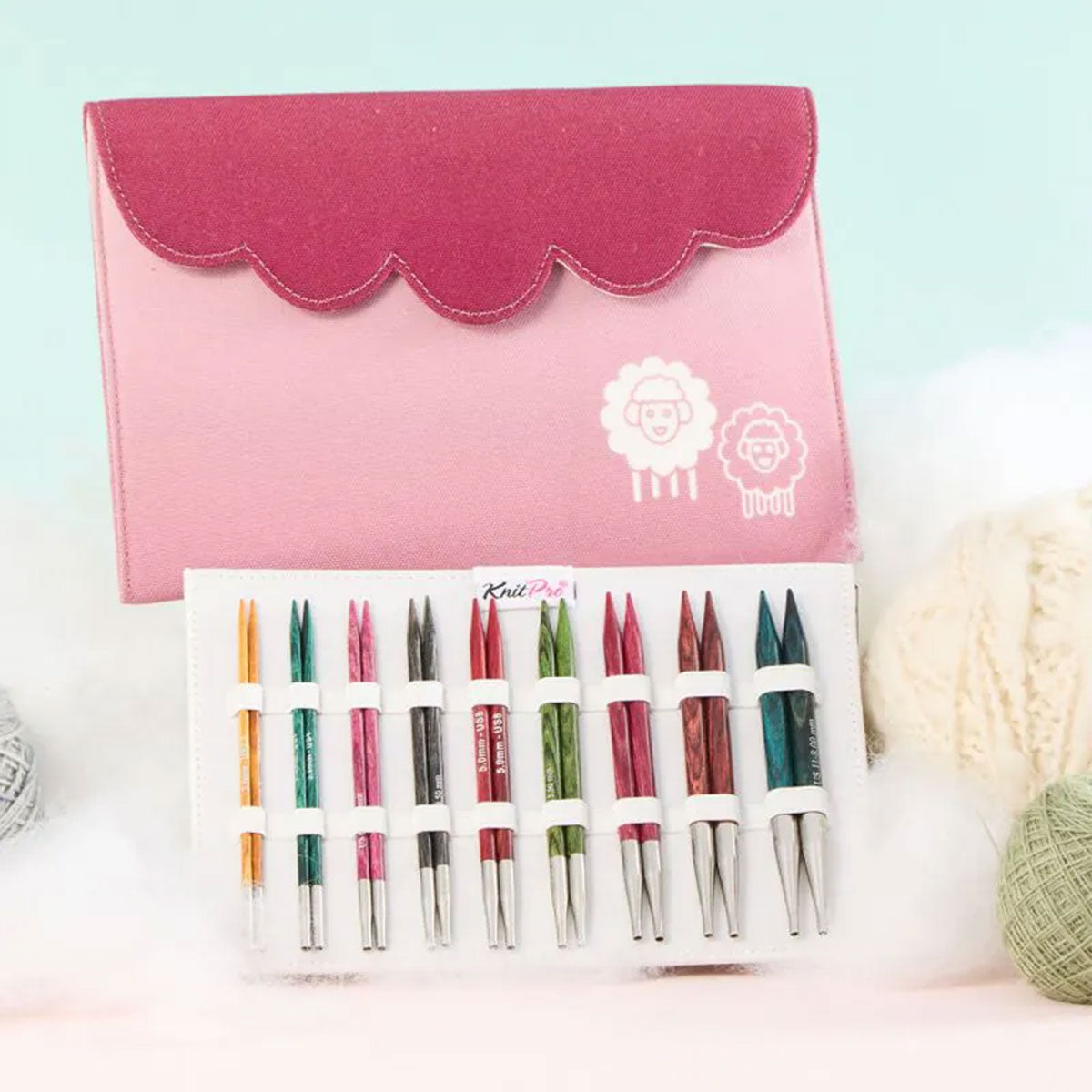 KnitPro Dreamz Deluxe Interchangeable Needle Set with Popular Sizes for All Knitting Projects