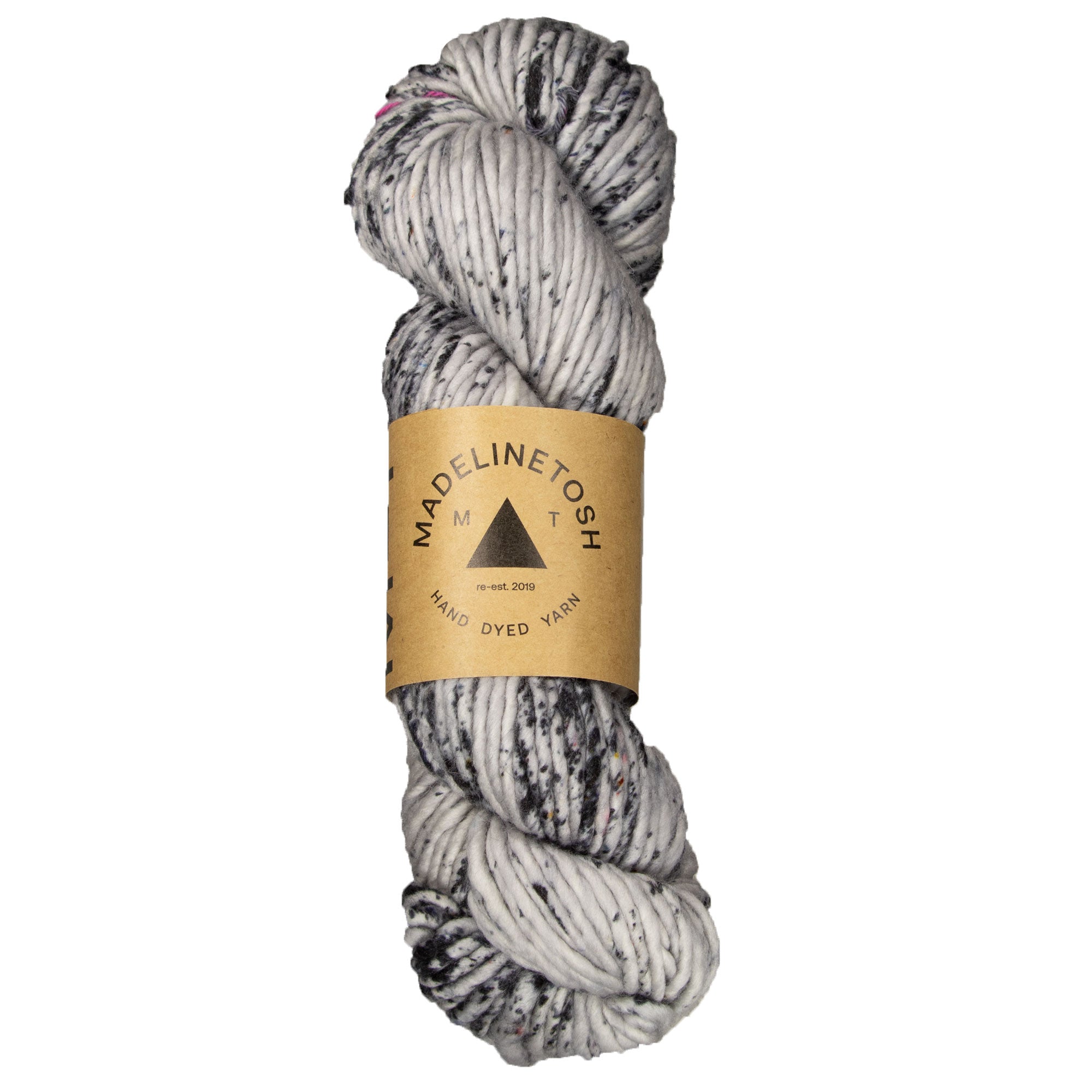 Madelinetosh A.S.A.P. Super Bulky Squishy 100% Merino Wool Yarn - Astrid Grey/ Optic