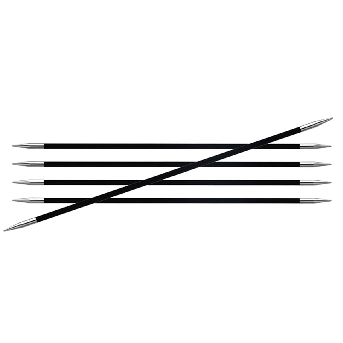 KnitPro Karbonz Double Point Needles - Premium US 4 (3.5mm) - 6 for Unmatched Knitting