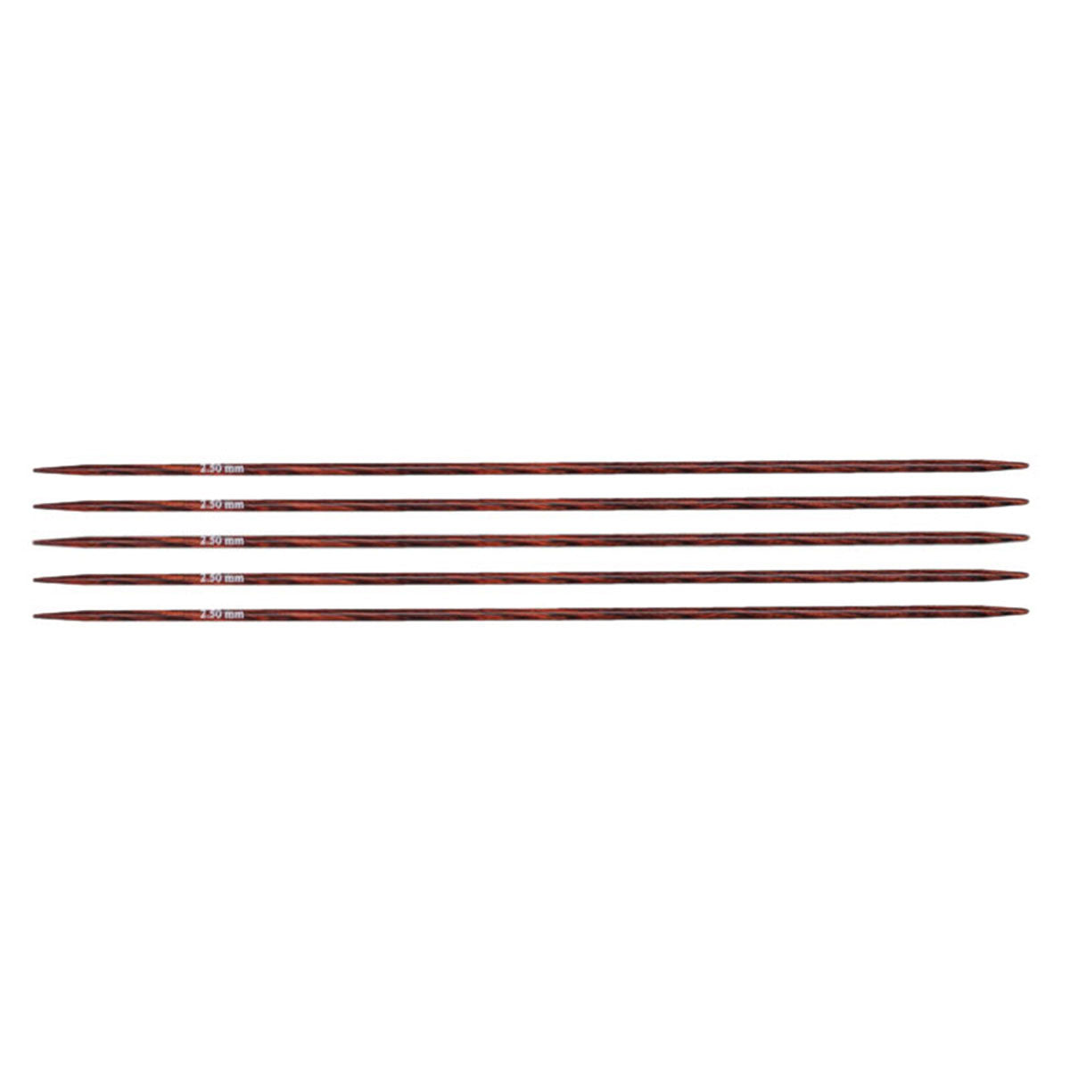 KnitPro Dreamz Double Point Needles - Ideal for All Yarns, US 1.5 - 6 (2.5mm) Burgundy Rose