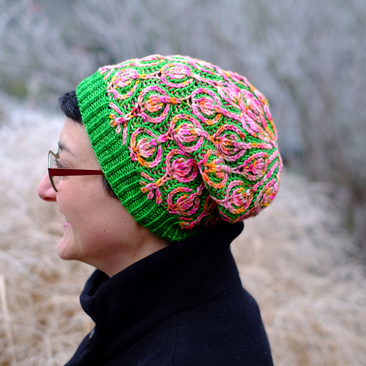 Julie Knits in Paris Pattern Collection - Bubbly Hat Pattern PDF Download for Brioche Enthusiasts