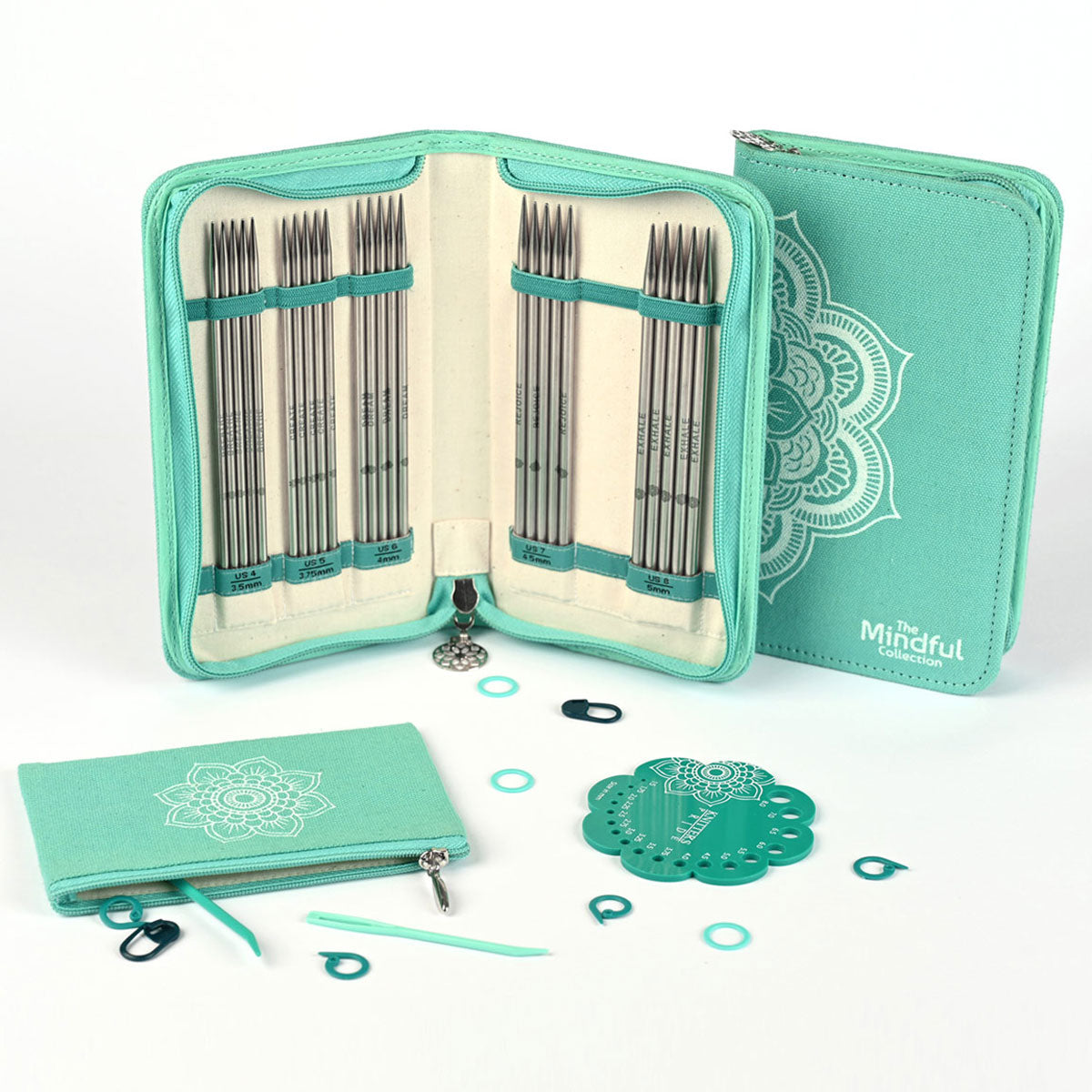 KnitPro Mindful Compassion Set - 6 DPN Needles in US Sizes 4 - 8