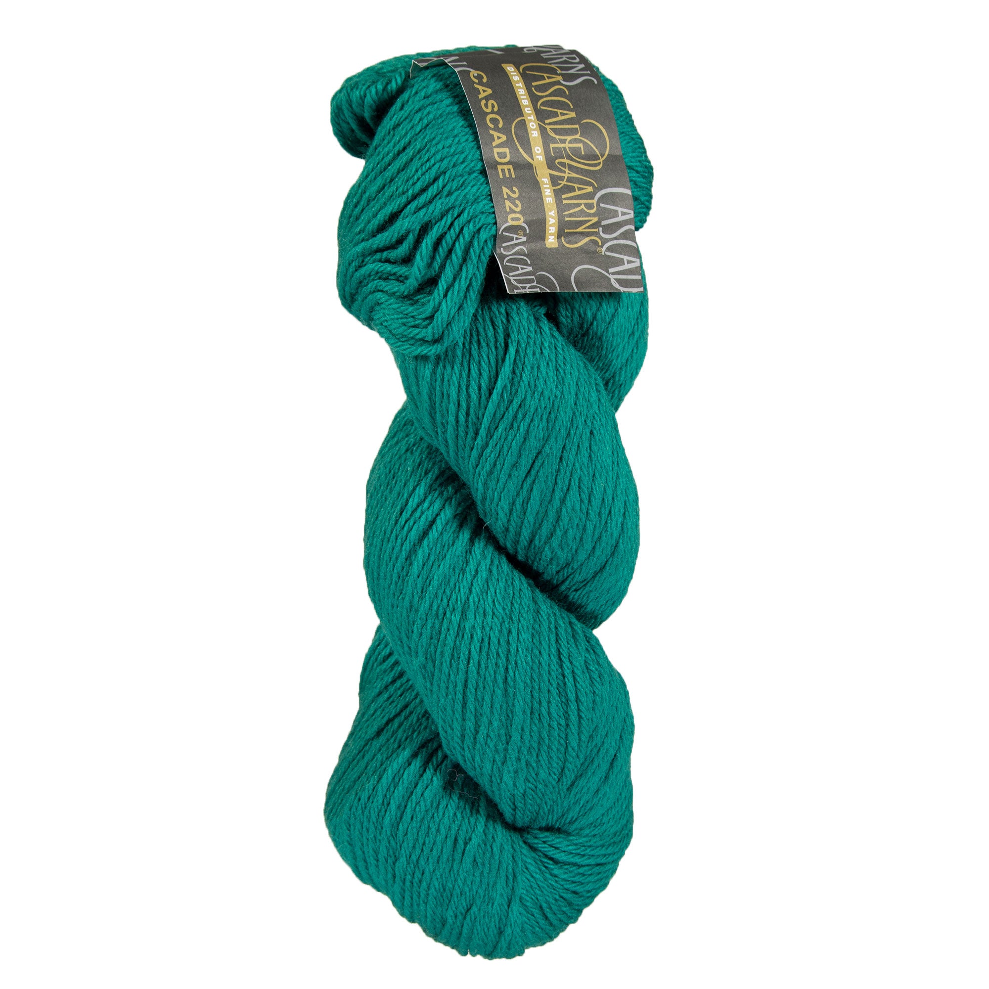 Cascade 220 Worsted-Weight Yarn - 9687 Deep Blue Glass for Knitting, Crochet & Weaving