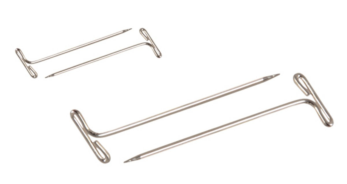 KnitPro - High - Quality 1.5 - inch Nickel - Plated Stainless Steel T - Pins for Knitting and Crocheting
