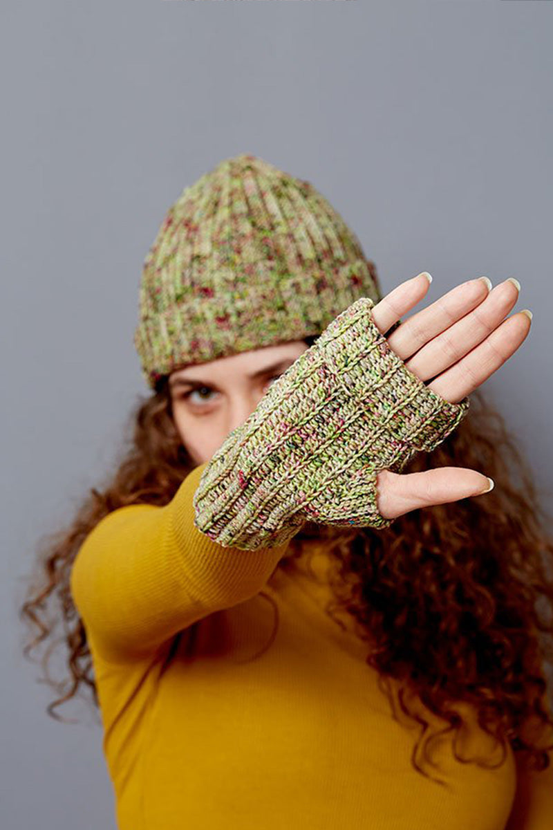 Gusto Wool Nokta Patterns - Stunning Edgewise Crochet Fingerless Mitts - PDF Download