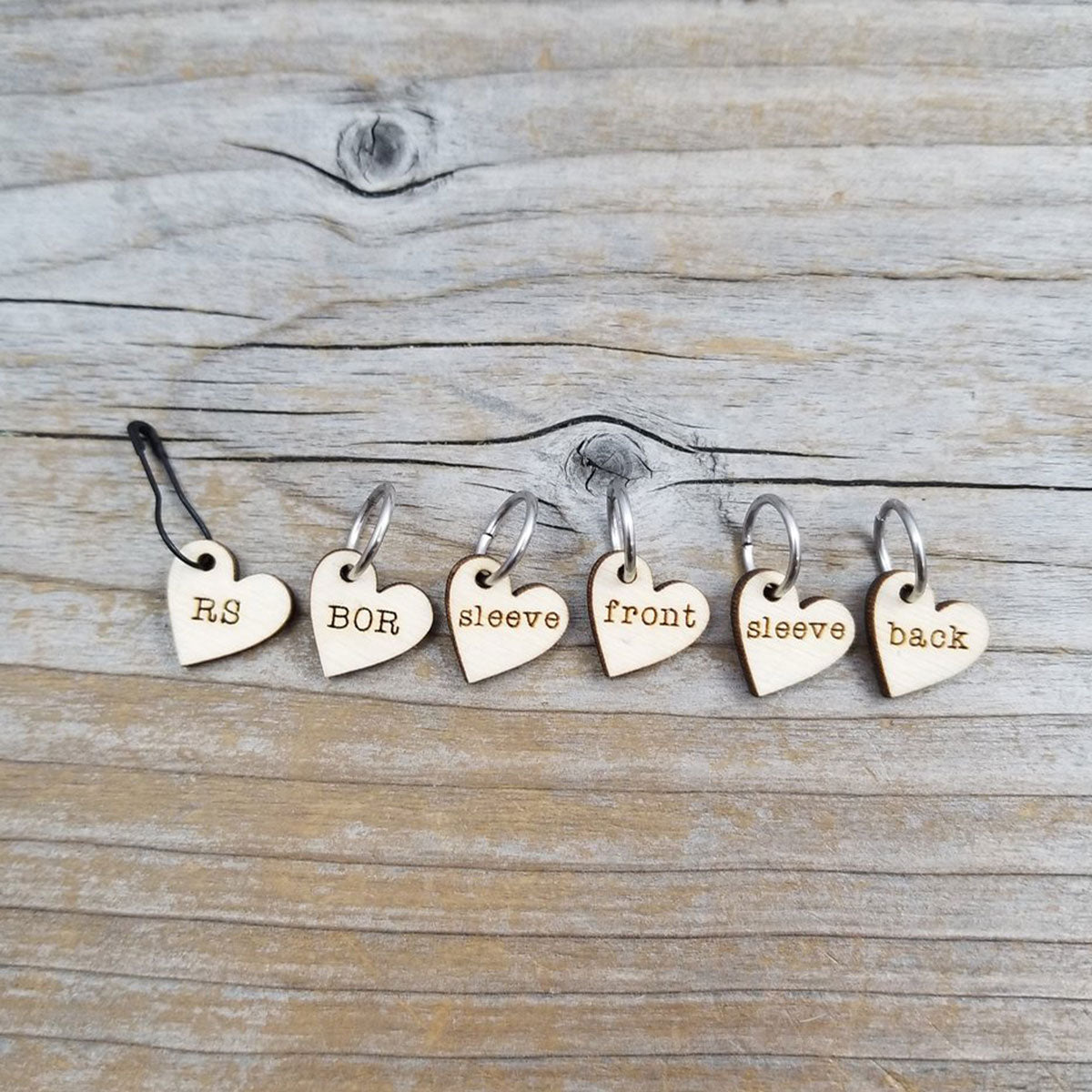 Colorful Katrinkles Stitch Markers with Instruction - Acrylic & Bamboo Designs