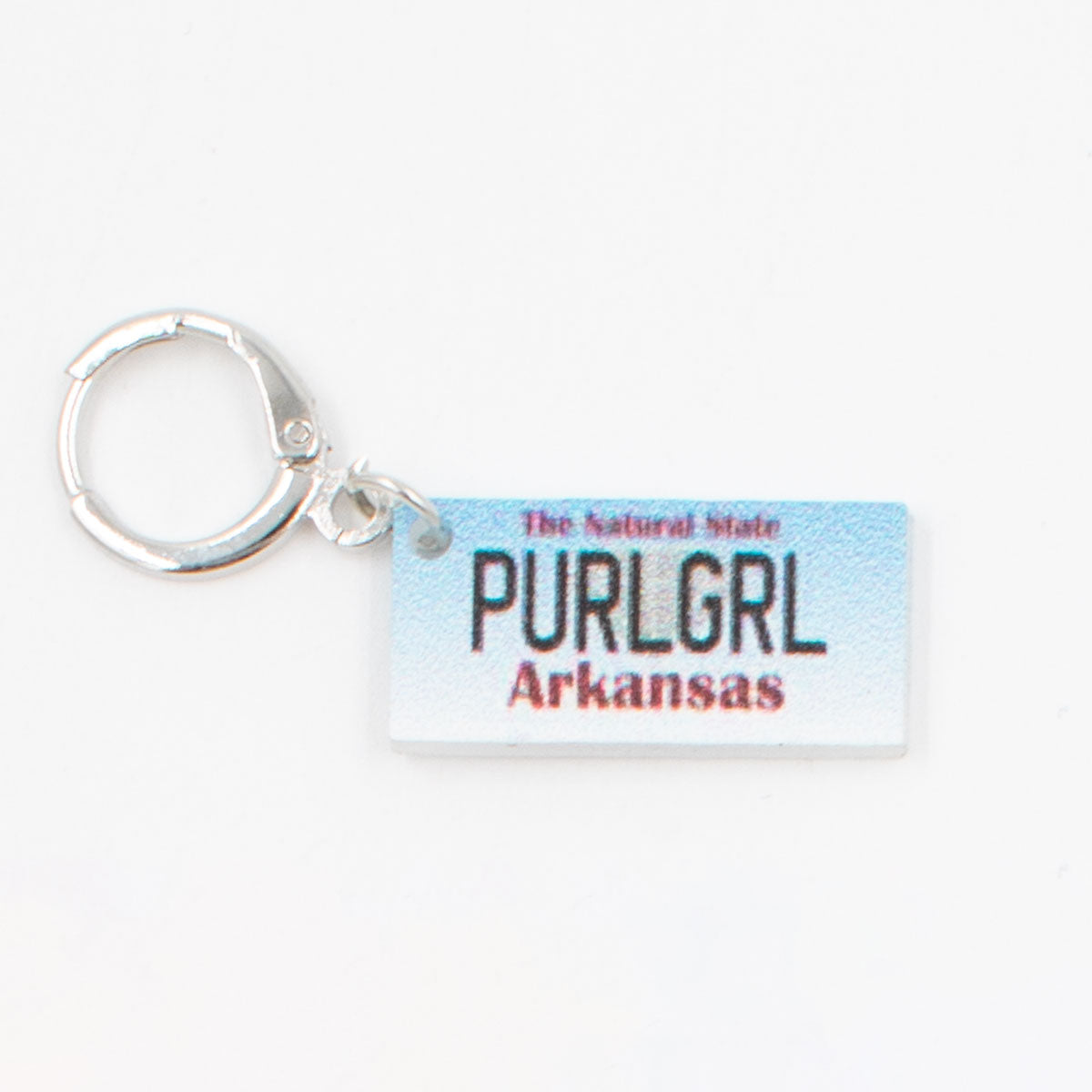 Jimmy Beans Wool Arkansas State Stitch Markers - Commemorative USA Road Trip Edition