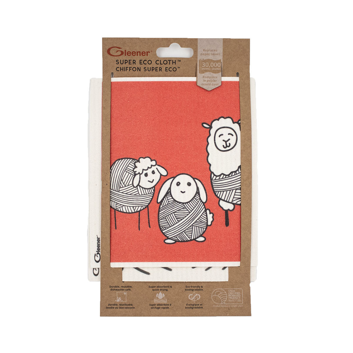 Gleener Super Eco-Friendly Yarn Flock Cleaning Cloth