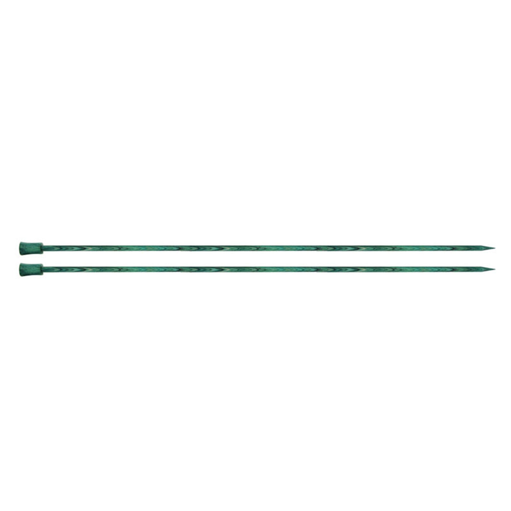 KnitPro Dreamz Single Pointed Needles - Premium US 15 Size, Set of 10 in Stunning Aquamarine
