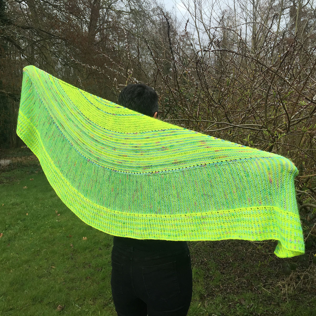Julie Knits in Paris Pattern Collection - Cosmic Dandy Shawl Pattern - PDF Download