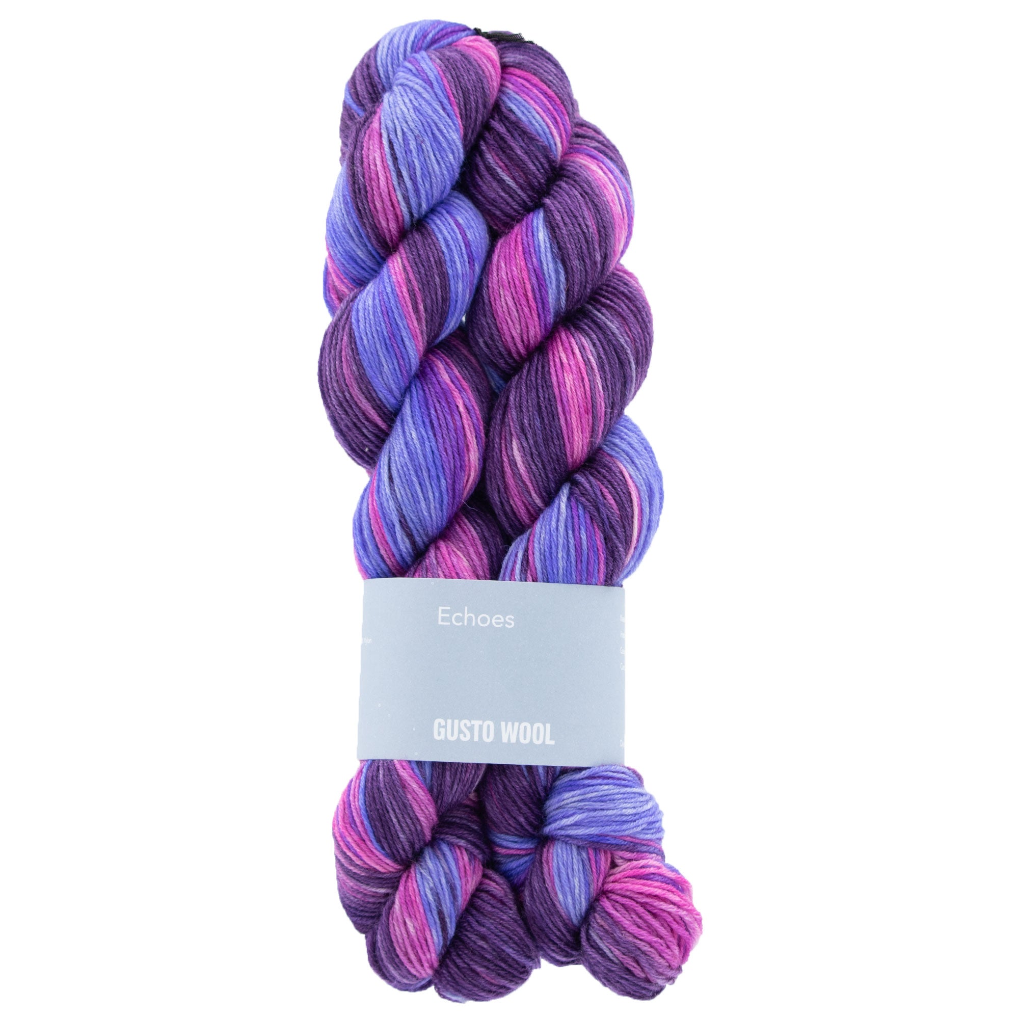 Gusto Wool Echoes Self - Striping Prismatic Sock Yarn - 1527